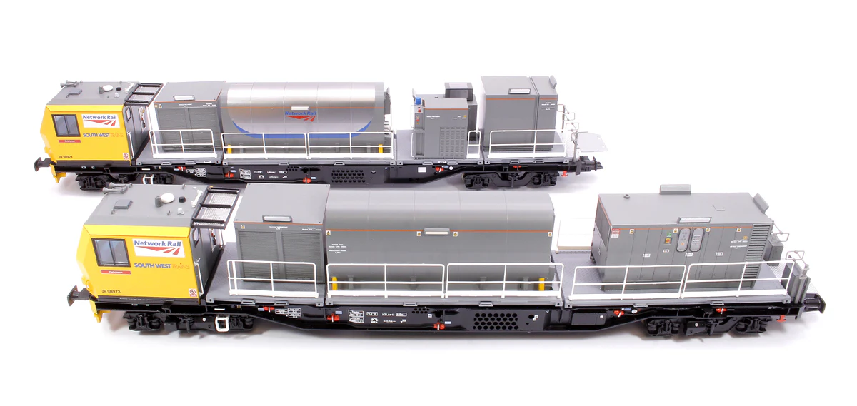 31-578SF Windhoff MPV 2-Car Set Network Rail Yellow Nos. DR98923 and DR989 - DCC Sound - Image 15