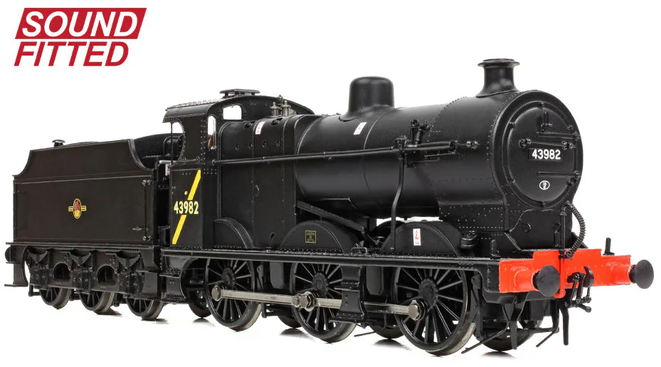 31-884ASF MR 3835 (4F) with Fowler Tender 43982 BR Black (Late Crest) Steam Locomotive - DCC Sound - Image 2