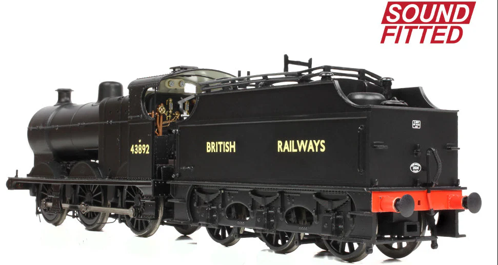 31-886SF MR 3835 (4F) with Fowler Tender 43892 BR Black (British Railways) Steam Locomotive - DCC Sound - Image 4