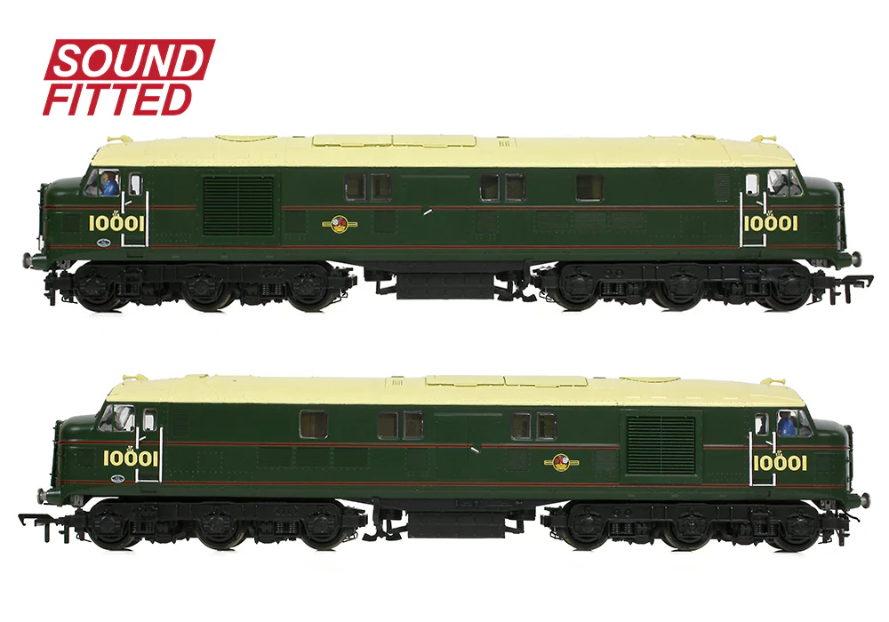 31-995ASF LMS 10001 BR Lined Green (Late Crest) Diesel Locomotive - DCC Sound - Image 4
