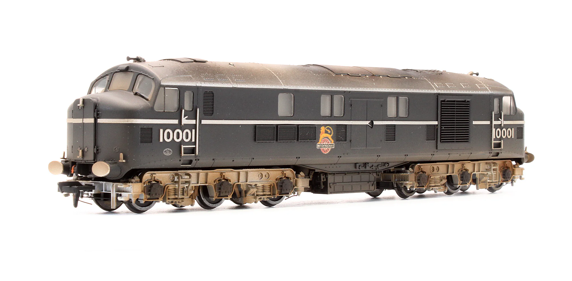 31-999X Pre-Owned LMS 10001 BR Black & Chrome Early Emblem Diesel Locomotive - Custom Weathered (Exclusive Edition) - Image 2