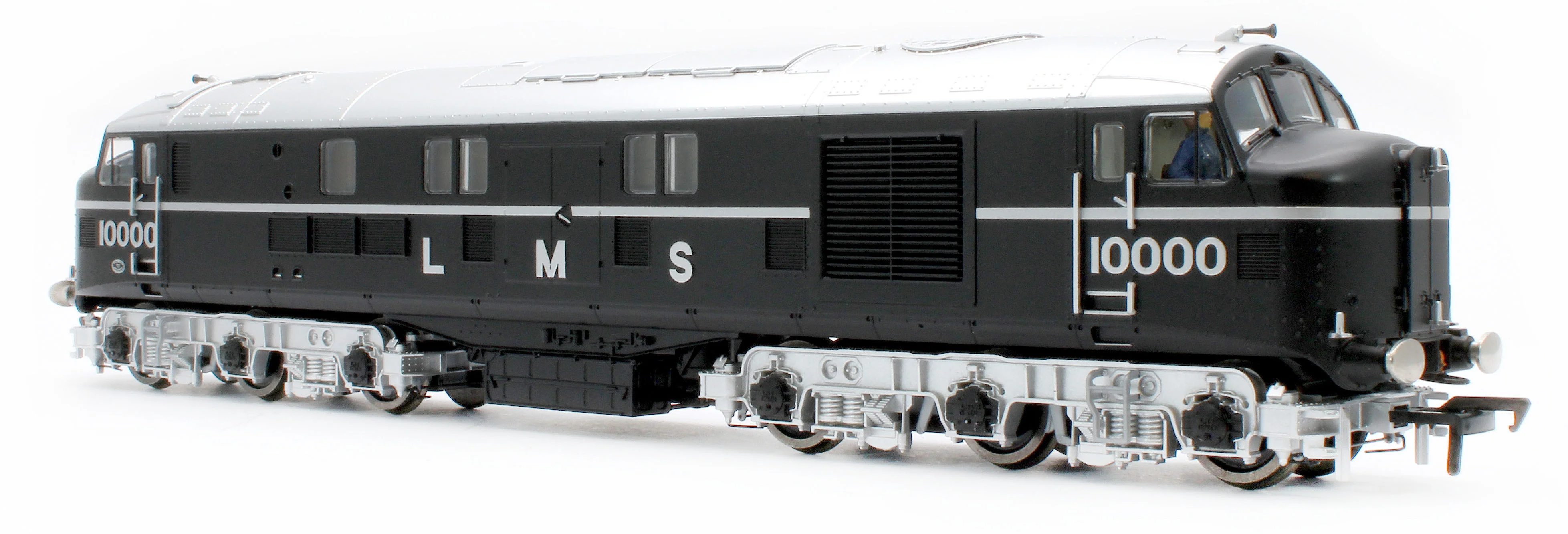 31-999ZSF LMS 10000 Black & Chrome With LMS Lettering Diesel Locomotive - DCC Sound - Image 6