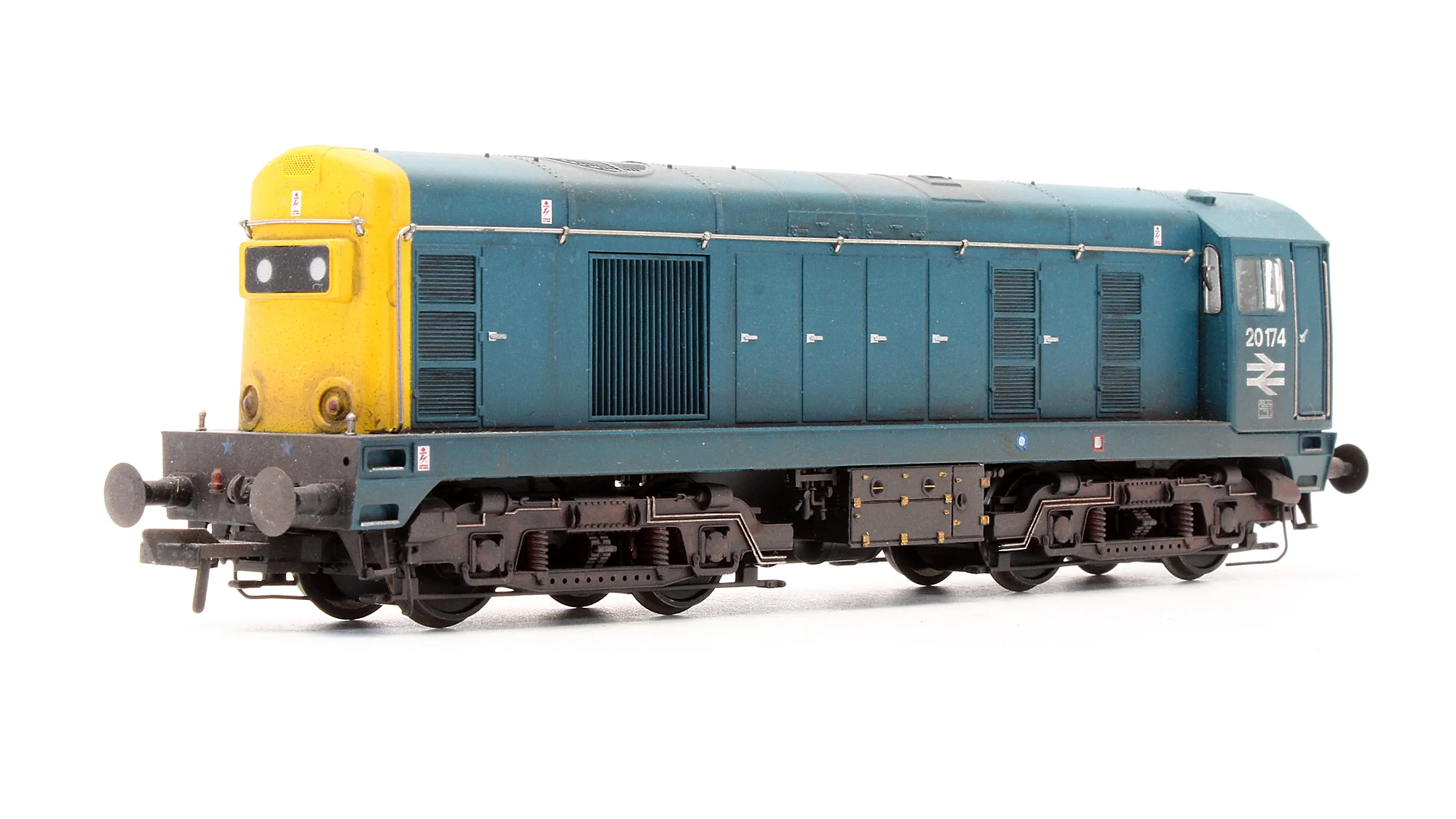 Pre-Owned 32-035B Class 20174 BR Blue Domino Head Code Diesel Locomotive - DCC Sound Fitted - Custom Weathered - Image 2