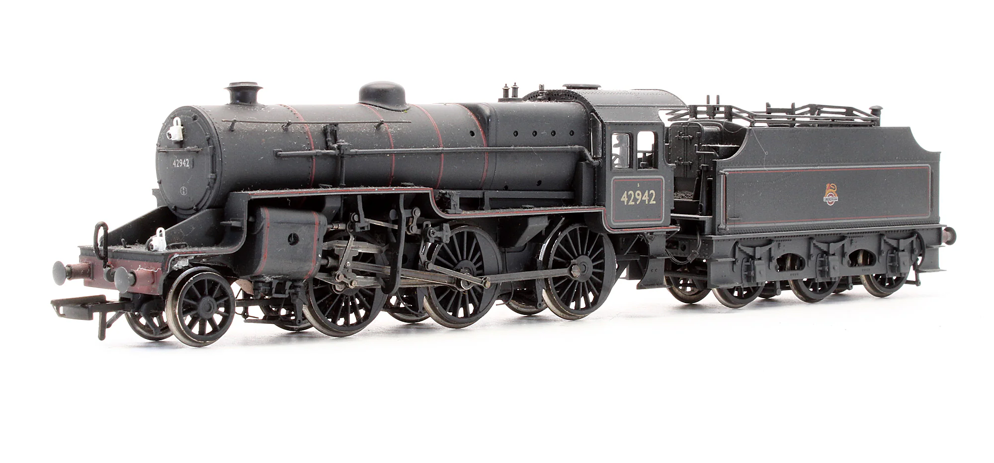 Pre-Owned 32-179 2-6-0 Crab 42942 BR Lined Black Early Emblem Steam Locomotive - Weathered -DCC Sound Fitted