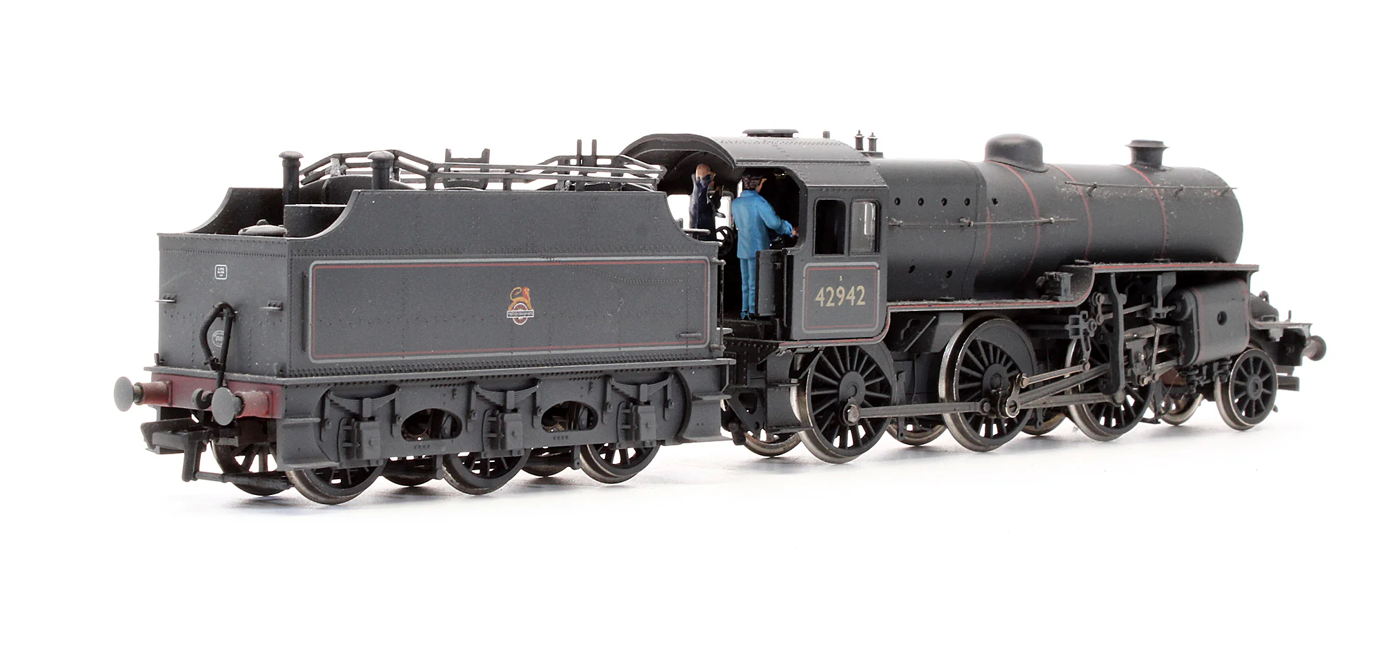 Pre-Owned 32-179 2-6-0 Crab 42942 BR Lined Black Early Emblem Steam Locomotive - Weathered -DCC Sound Fitted - Image 2