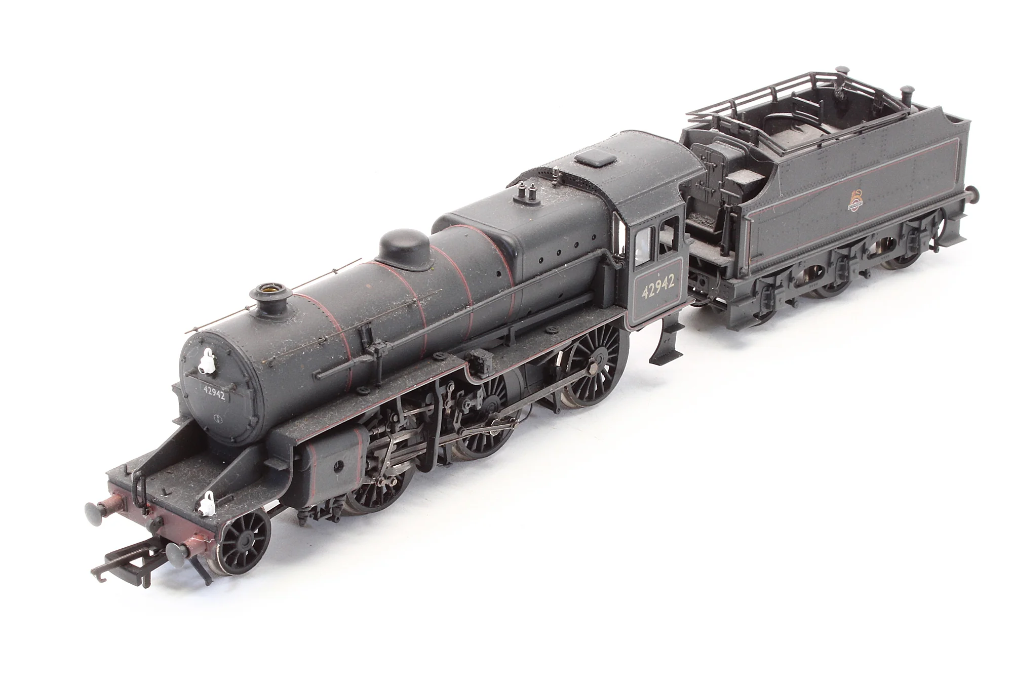 Pre-Owned 32-179 2-6-0 Crab 42942 BR Lined Black Early Emblem Steam Locomotive - Weathered -DCC Sound Fitted - Image 5