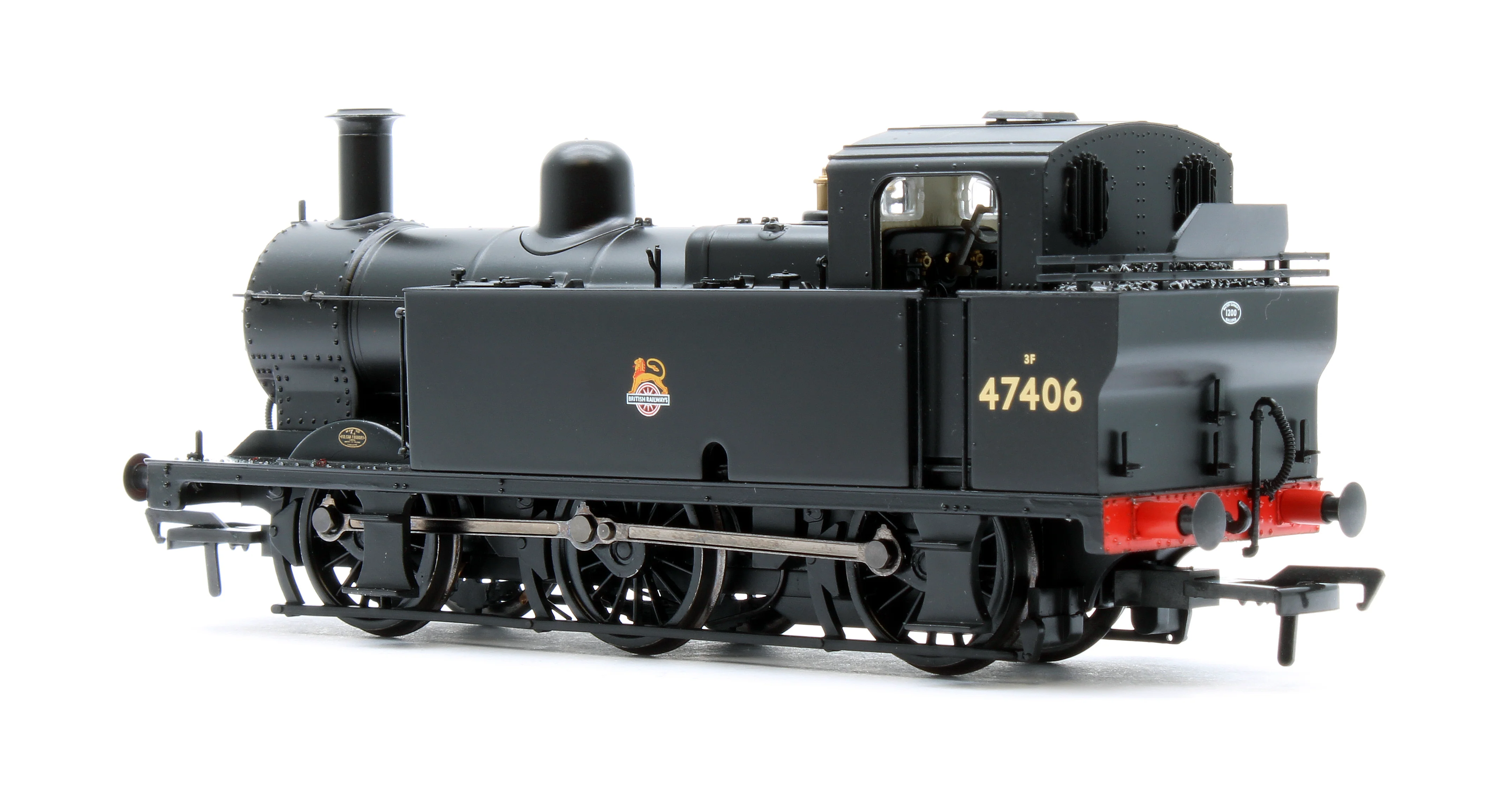 32-231BSF LMS Fowler 3F (Jinty) 47406 BR Black (Early Emblem) Steam Locomotive - DCC Sound - Image 4