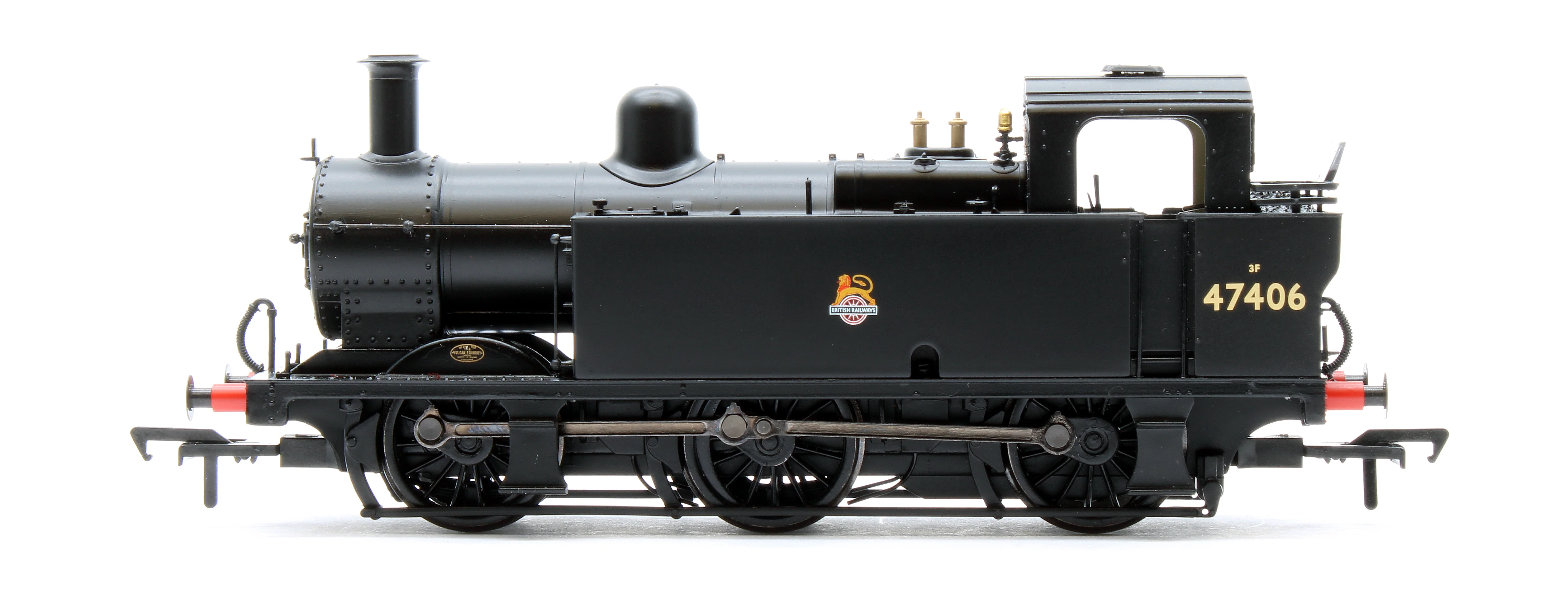 32-231BSF LMS Fowler 3F (Jinty) 47406 BR Black (Early Emblem) Steam Locomotive - DCC Sound - Image 5