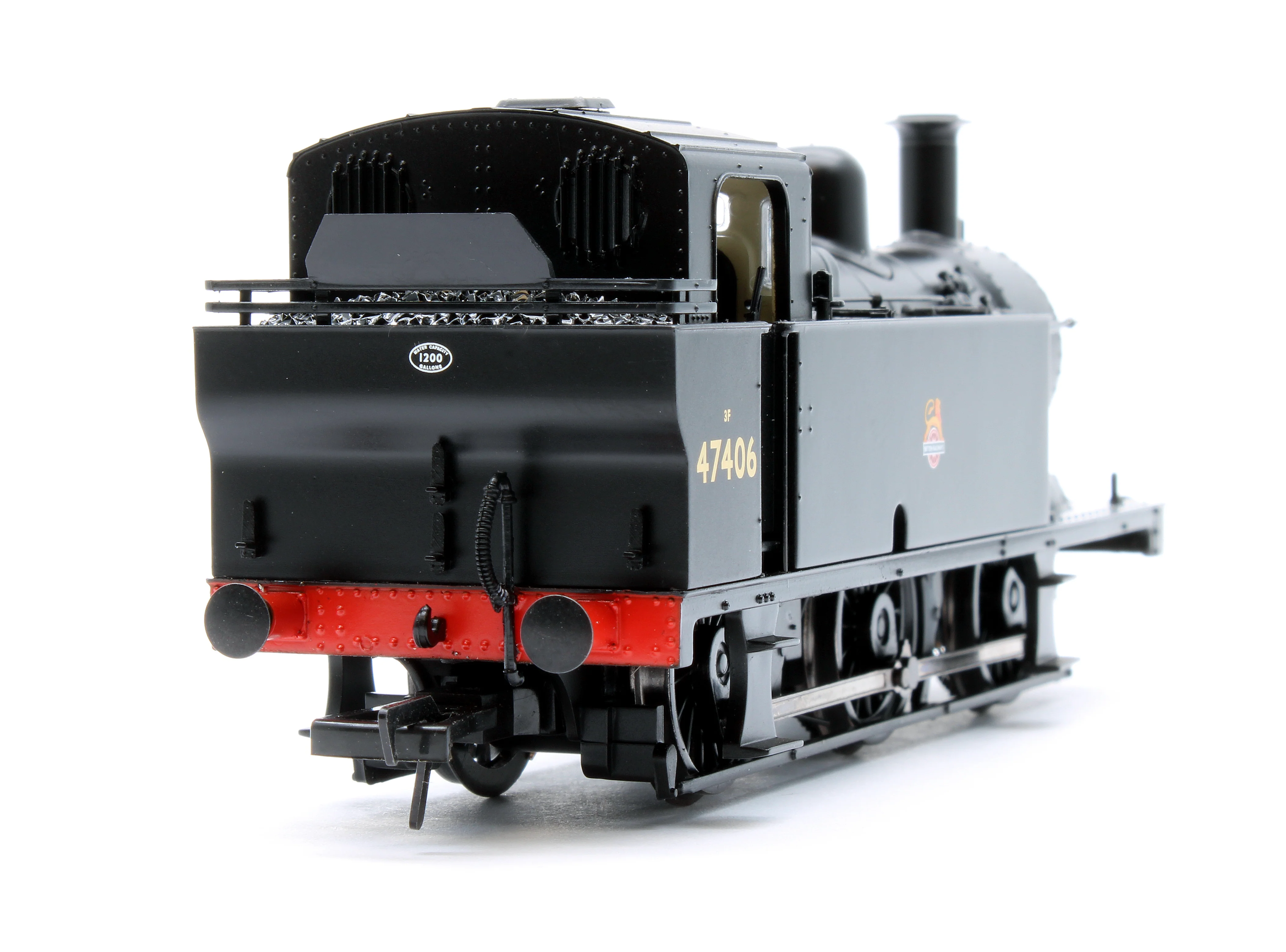 32-231BSF LMS Fowler 3F (Jinty) 47406 BR Black (Early Emblem) Steam Locomotive - DCC Sound - Image 7