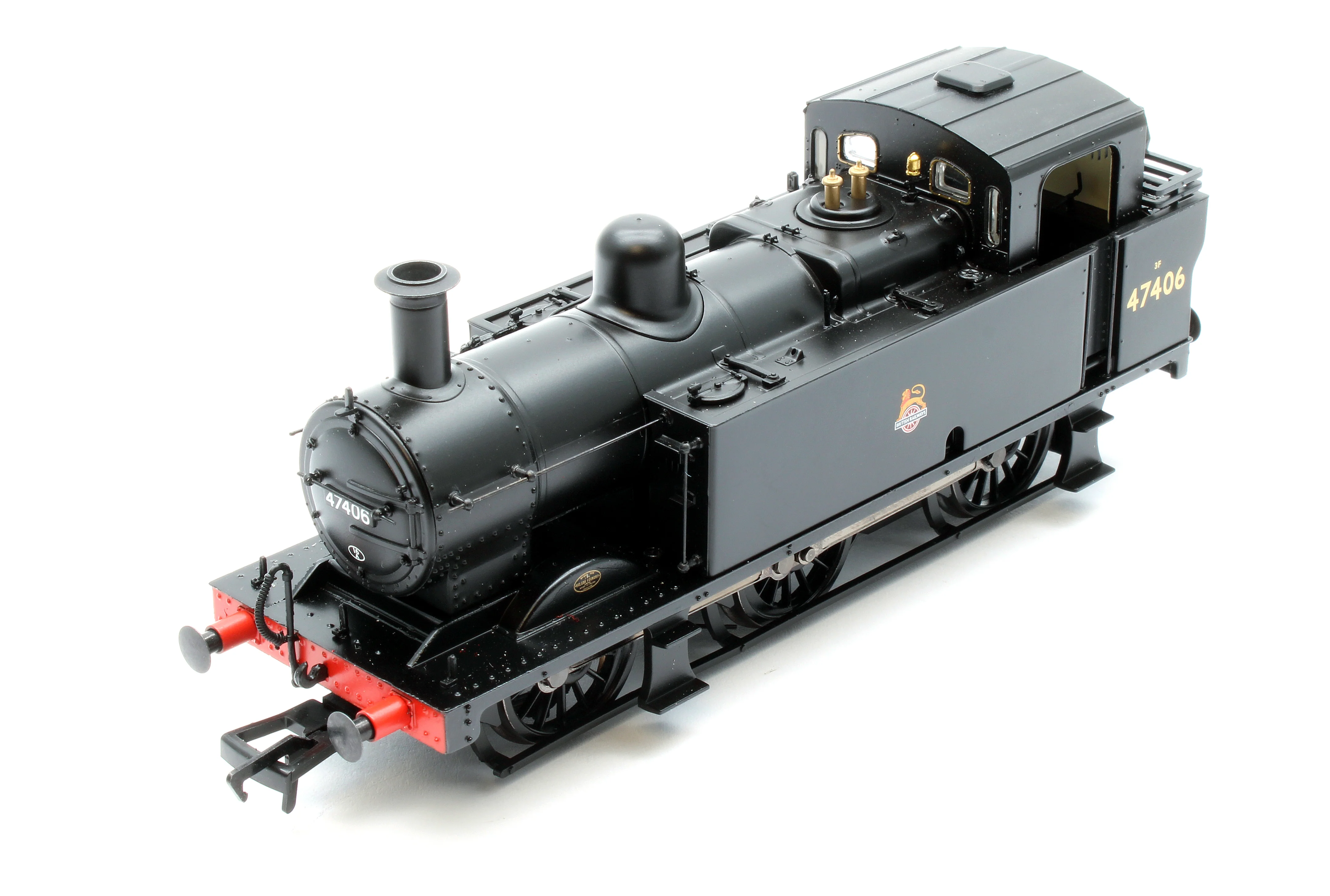 32-231BSF LMS Fowler 3F (Jinty) 47406 BR Black (Early Emblem) Steam Locomotive - DCC Sound - Image 8