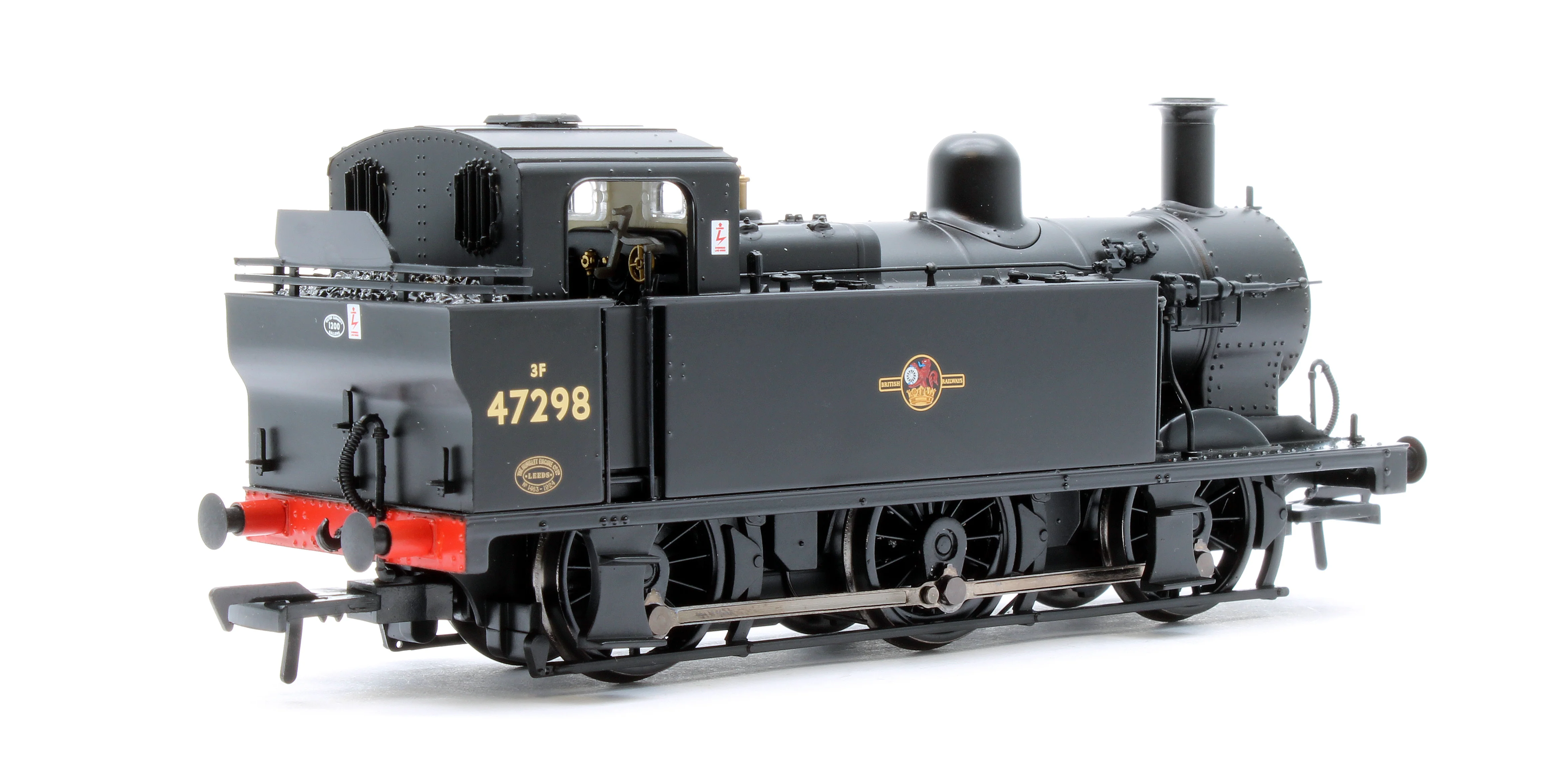 32-232A LMS Fowler 3F (Jinty) 47298 BR Black (Late Crest) Steam Locomotive - Image 3