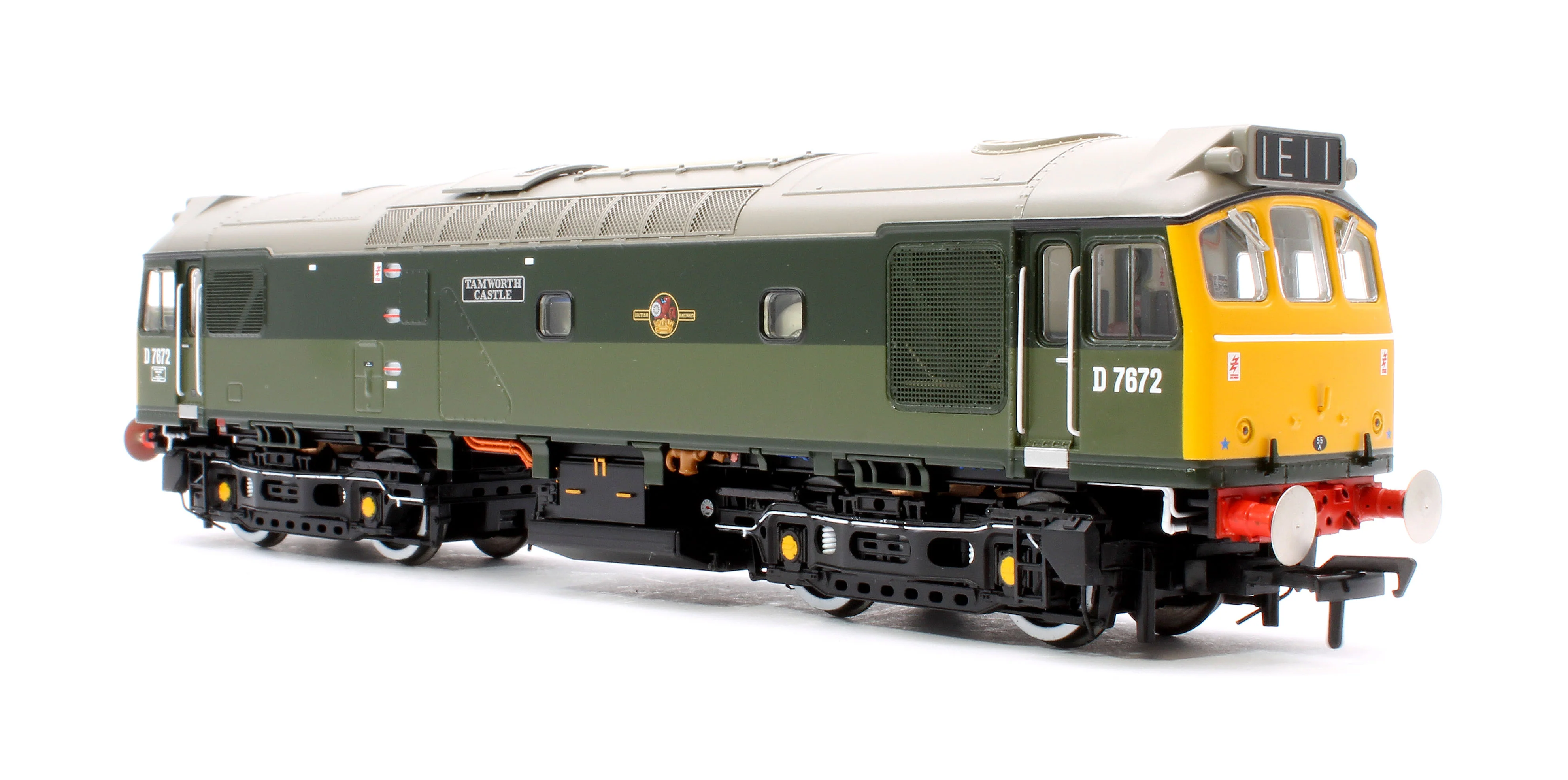 32-334SF Class 25/3 D7672 'Tamworth Castle' BR Two-Tone Green (Full Yellow Ends) - DCC Sound - Image 4