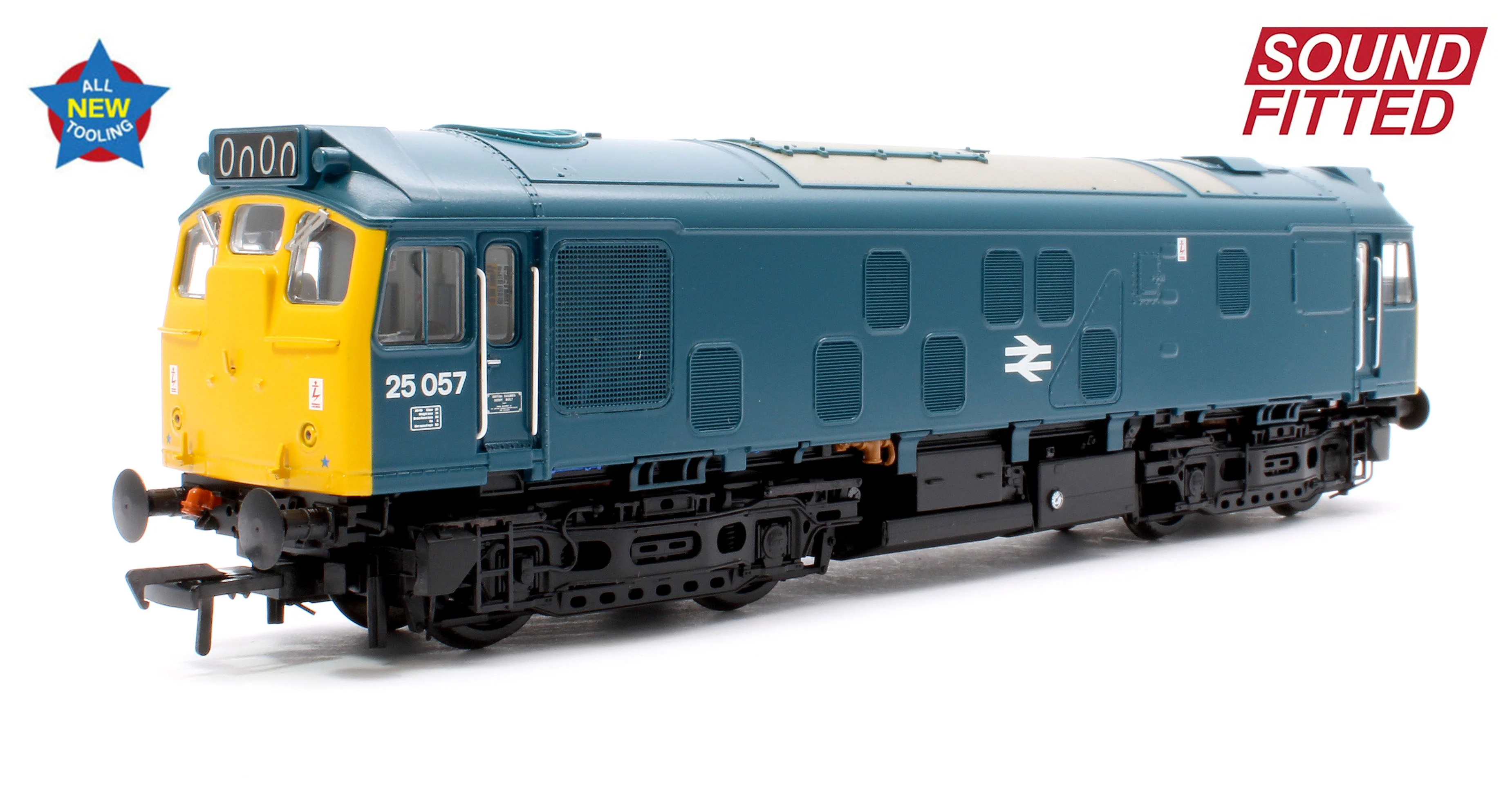 32-340ASF Class 25/1 25057 BR Blue Diesel Locomotive - DCC Sound
