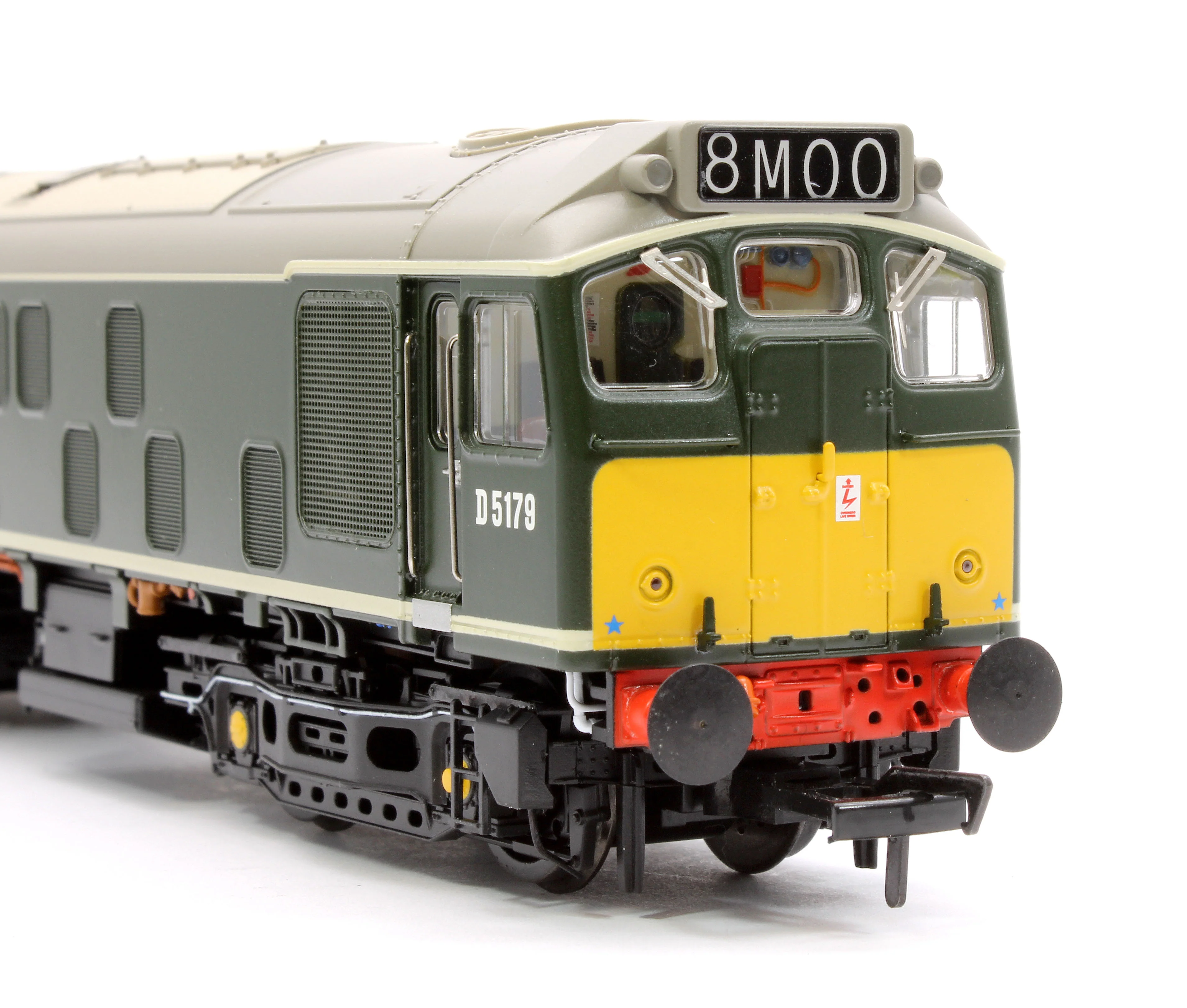 32-343ASF Class 25/1 D5179 BR Green (Small Yellow Panels) Diesel Locomotive - DCC Sound - Image 10
