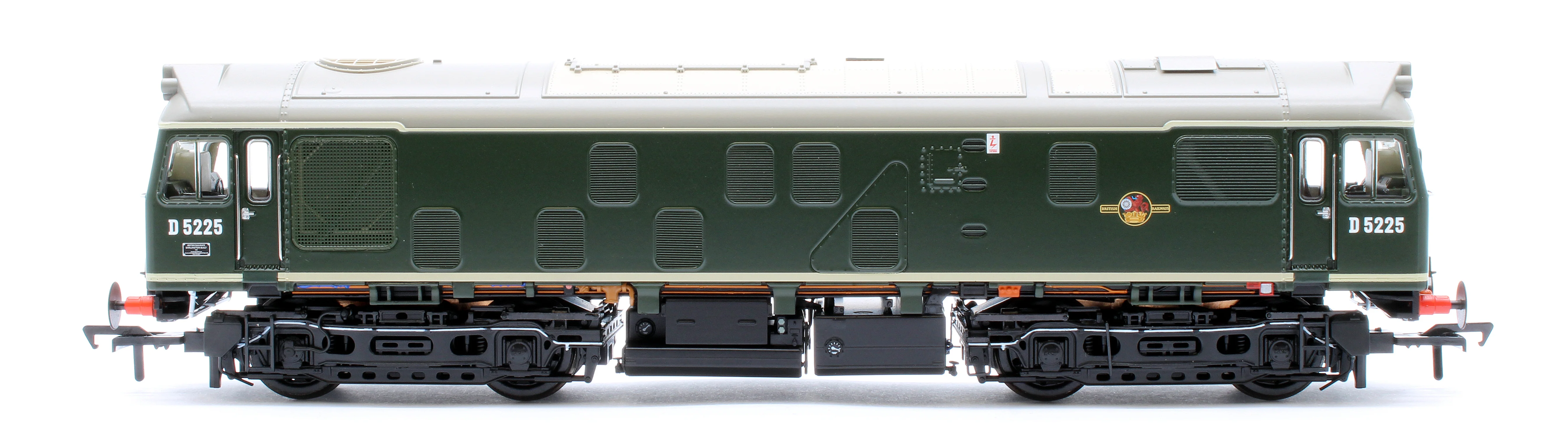 32-343SFX Class 25/1 D5225 BR Green (Small Yellow Panels) Diesel Locomotive - DCC Sound Deluxe - Image 5