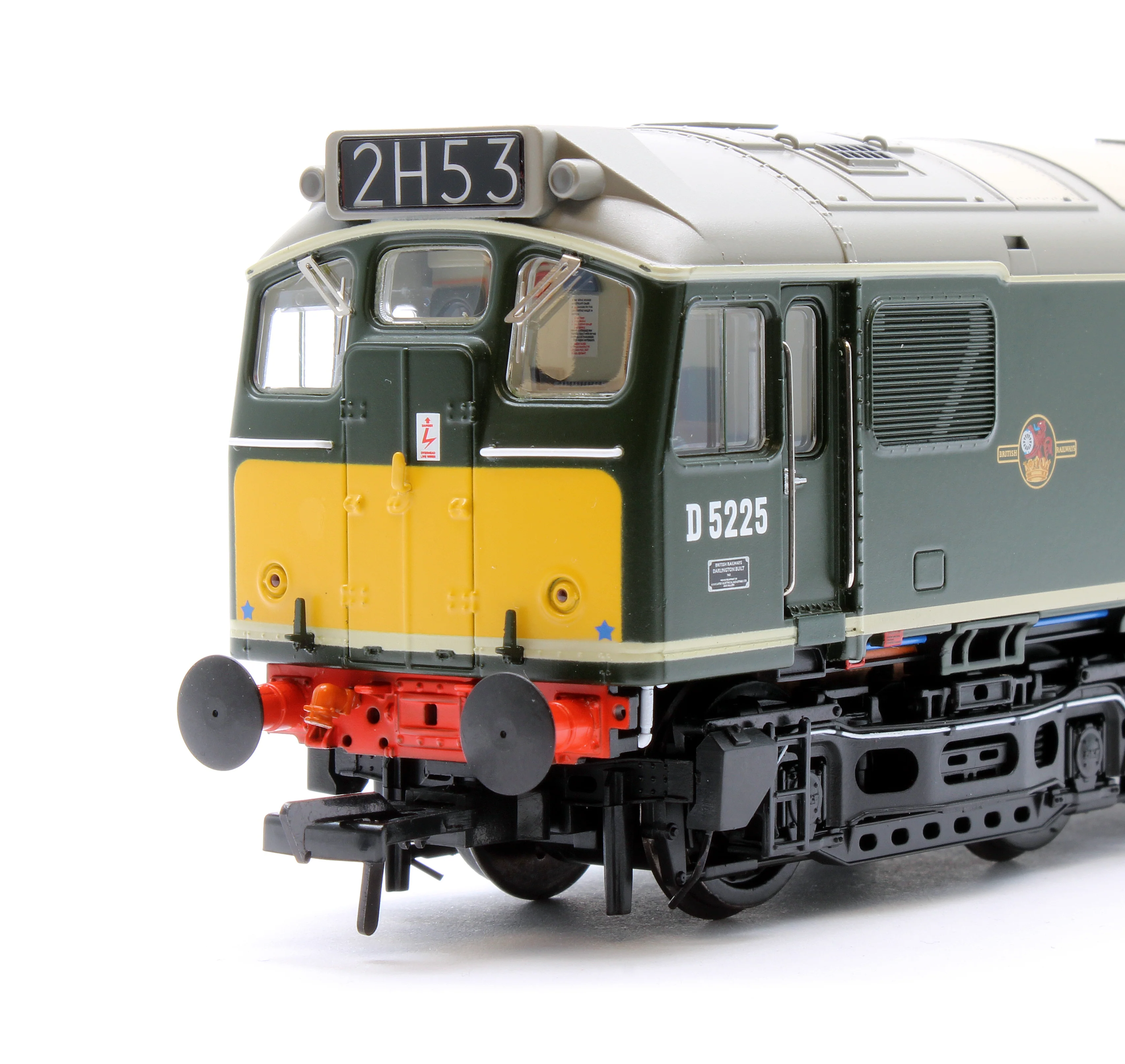 32-343SFX Class 25/1 D5225 BR Green (Small Yellow Panels) Diesel Locomotive - DCC Sound Deluxe - Image 7
