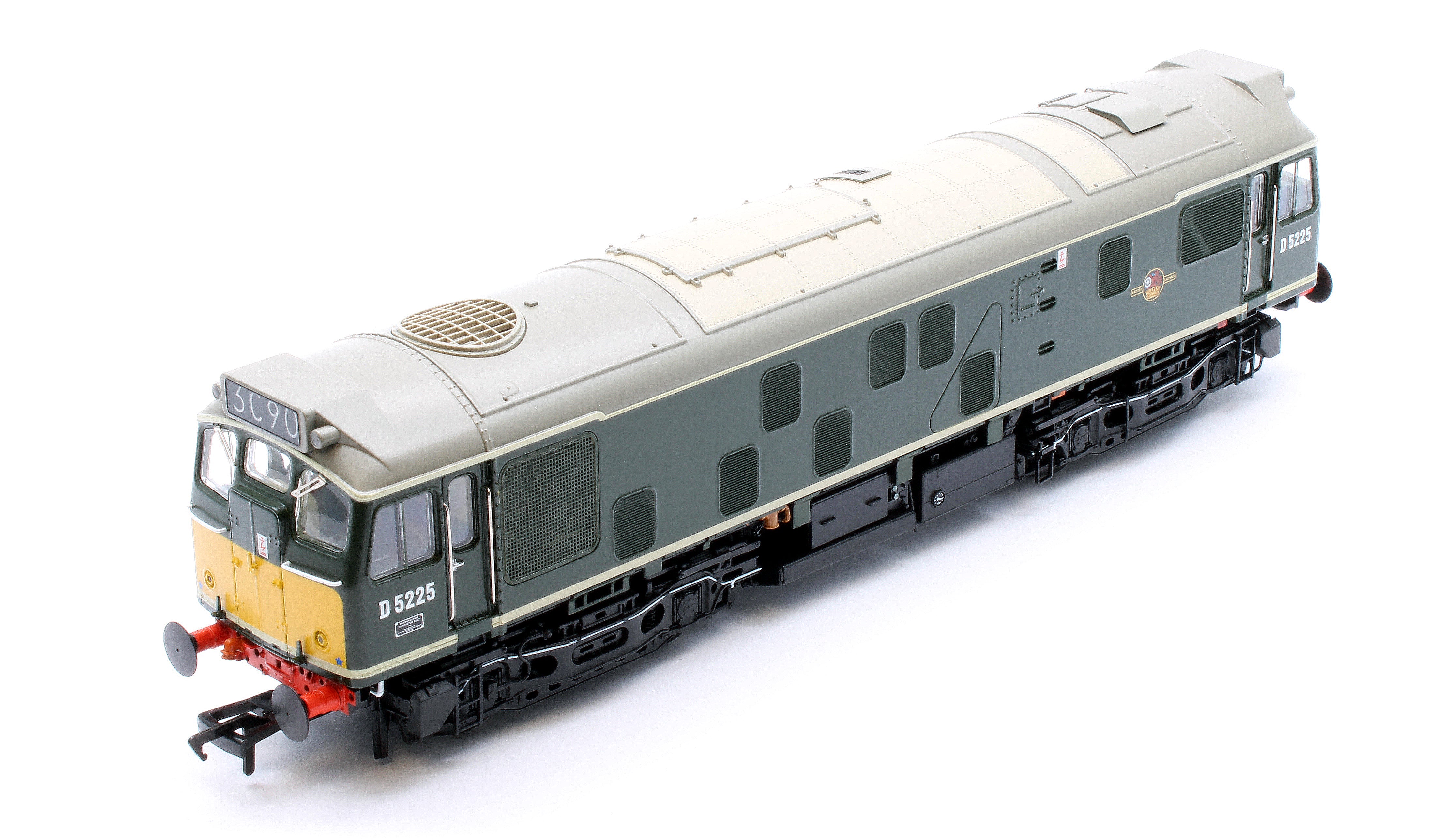 32-343SFX Class 25/1 D5225 BR Green (Small Yellow Panels) Diesel Locomotive - DCC Sound Deluxe - Image 8