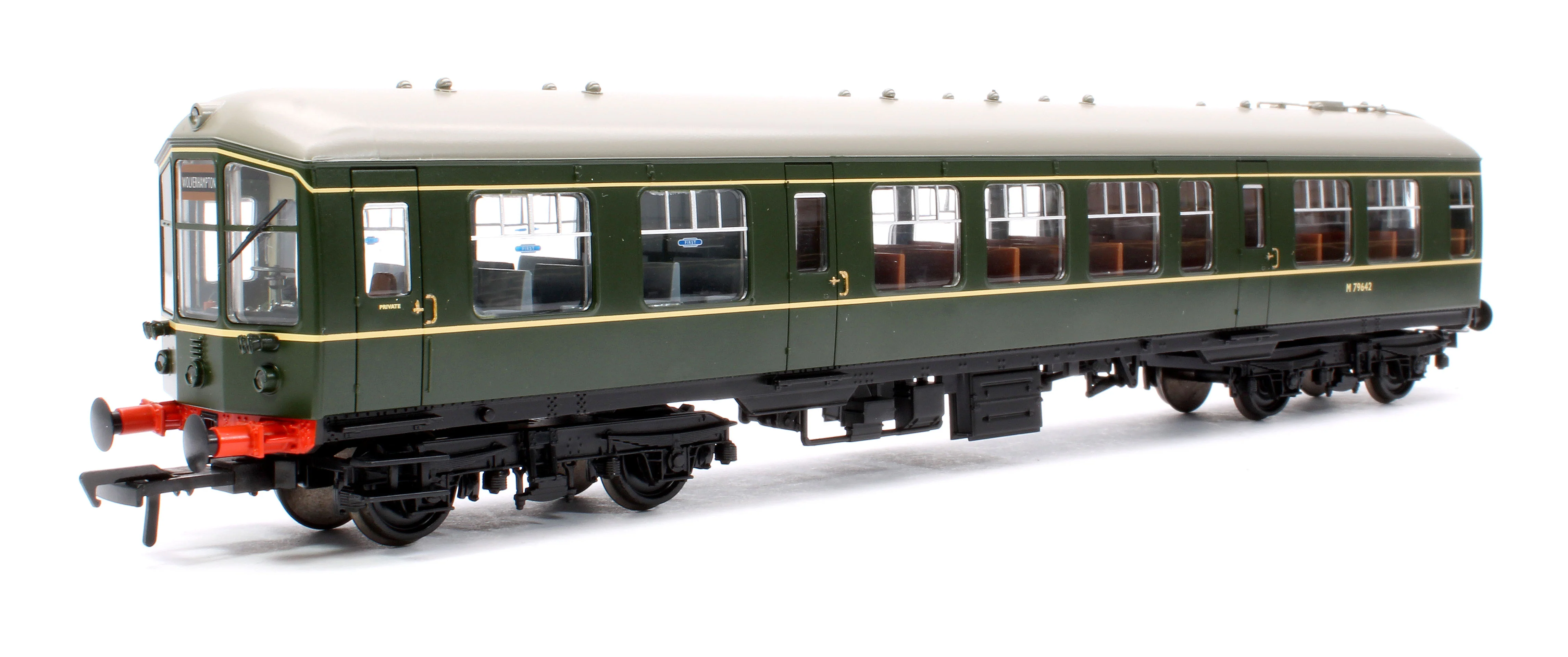 32-518 Derby Lightweight 2-Car DMU BR Green (Early Emblem) Diesel Locomotive - Image 3
