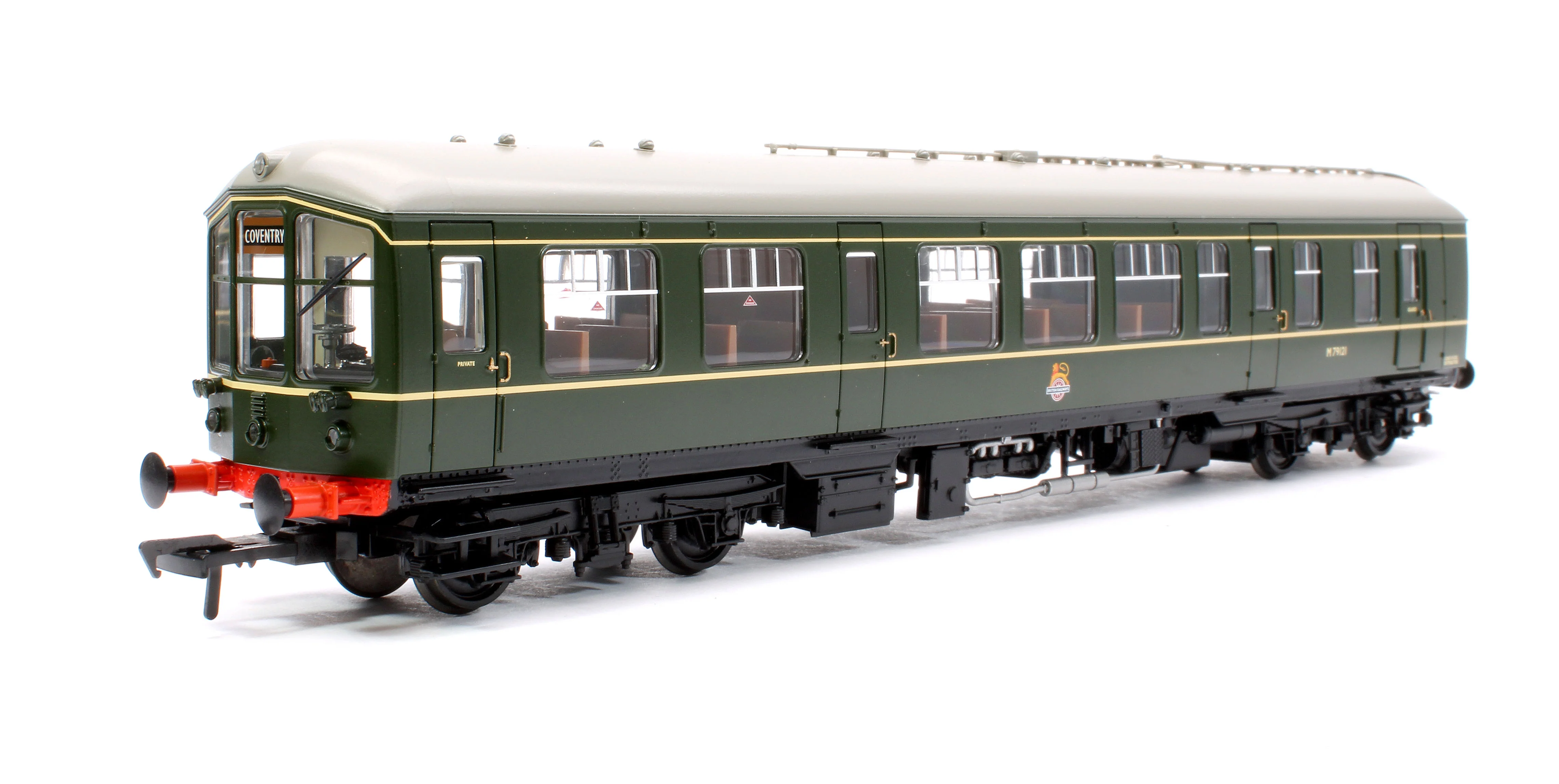 32-518 Derby Lightweight 2-Car DMU BR Green (Early Emblem) Diesel Locomotive - Image 6