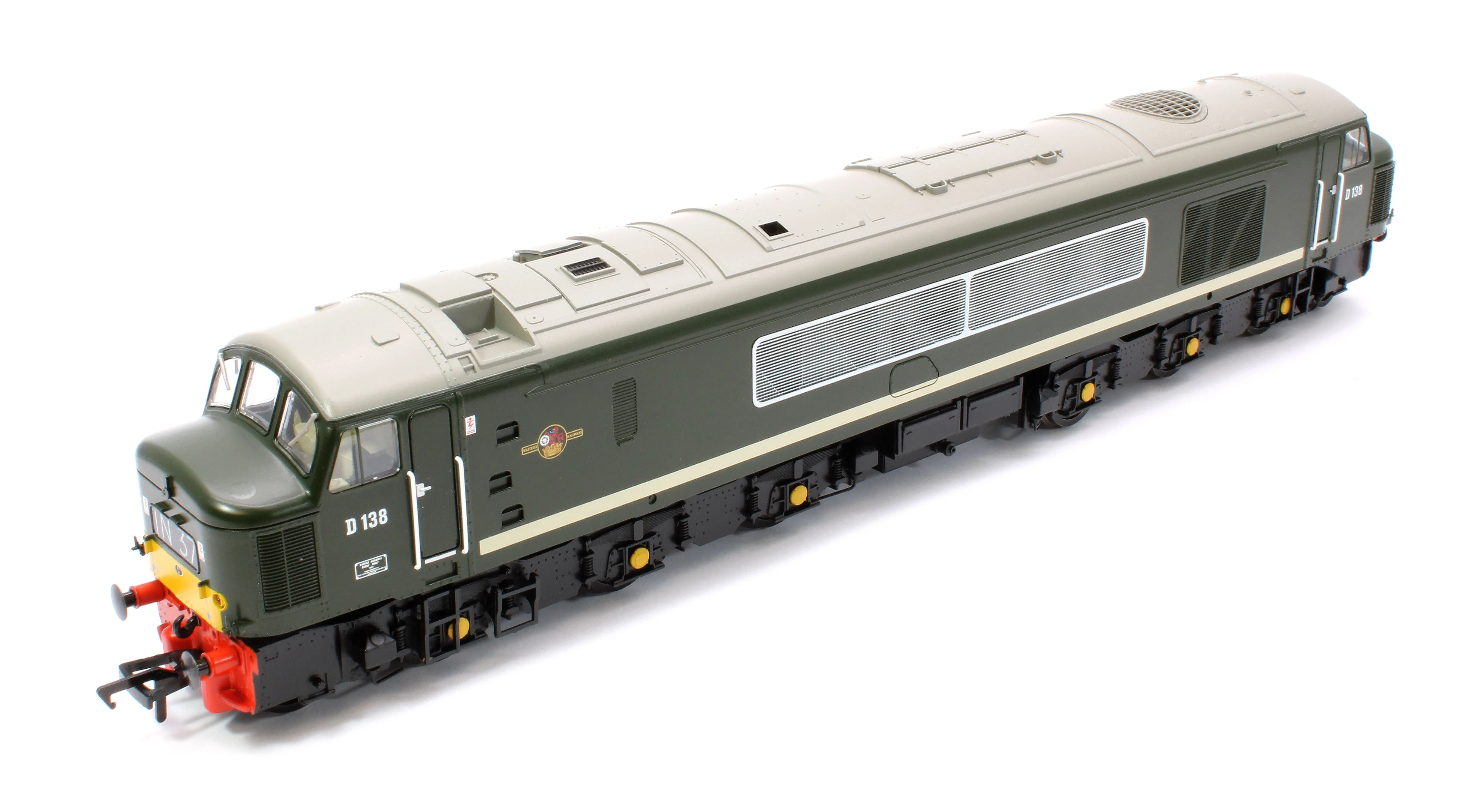 32-702A Pre-Owned Class 46 Centre Headcode D138 BR Green (Small Yellow Panels) Diesel Locomotive - Image 10