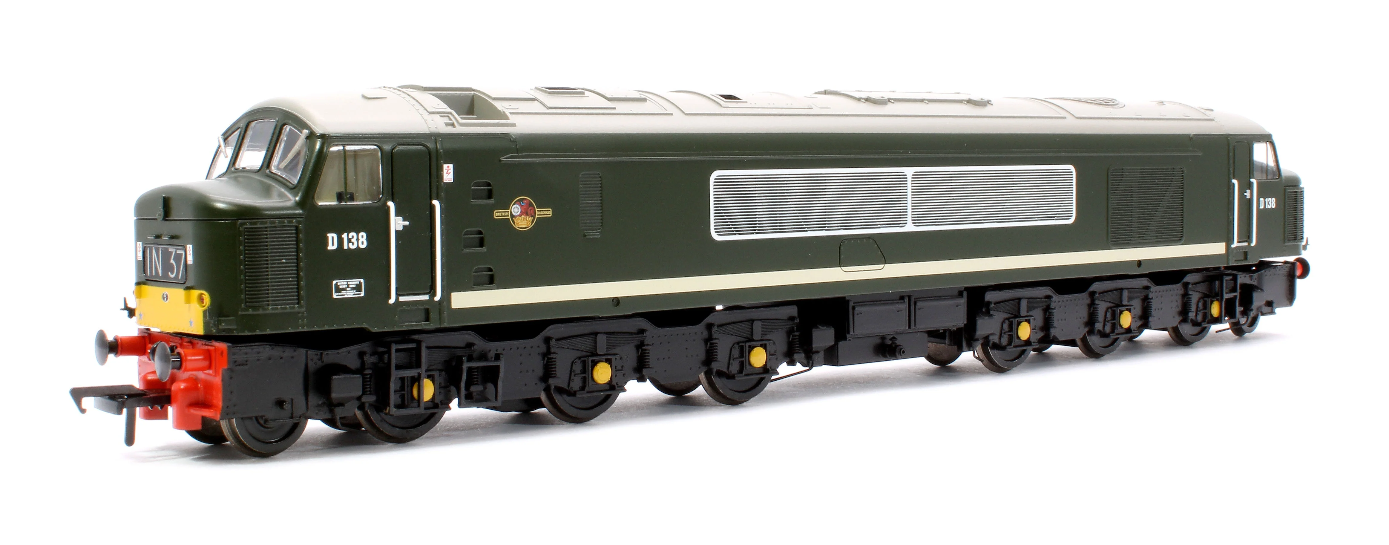 32-702A Pre-Owned Class 46 Centre Headcode D138 BR Green (Small Yellow Panels) Diesel Locomotive - Image 3