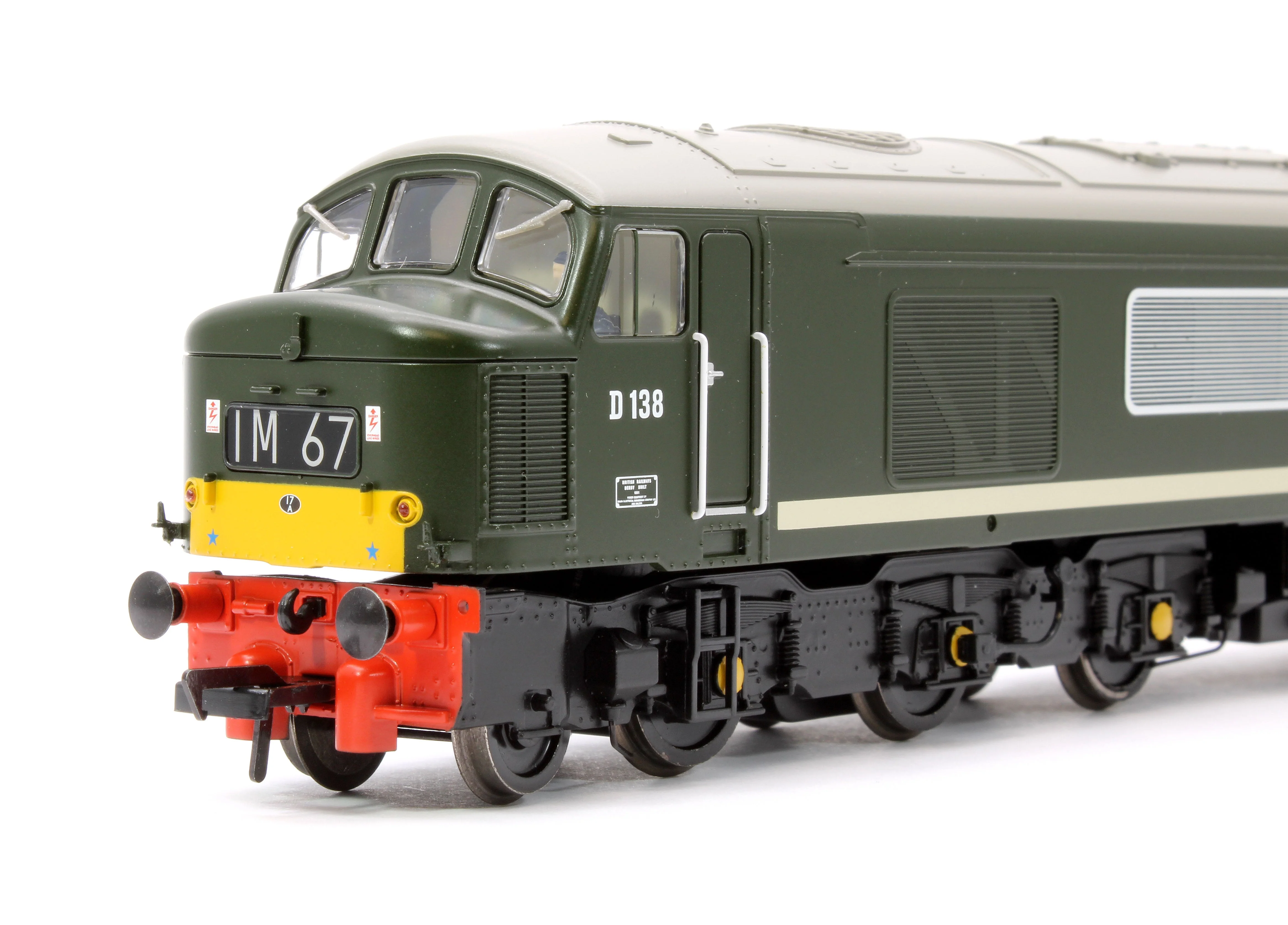 32-702A Pre-Owned Class 46 Centre Headcode D138 BR Green (Small Yellow Panels) Diesel Locomotive - Image 8