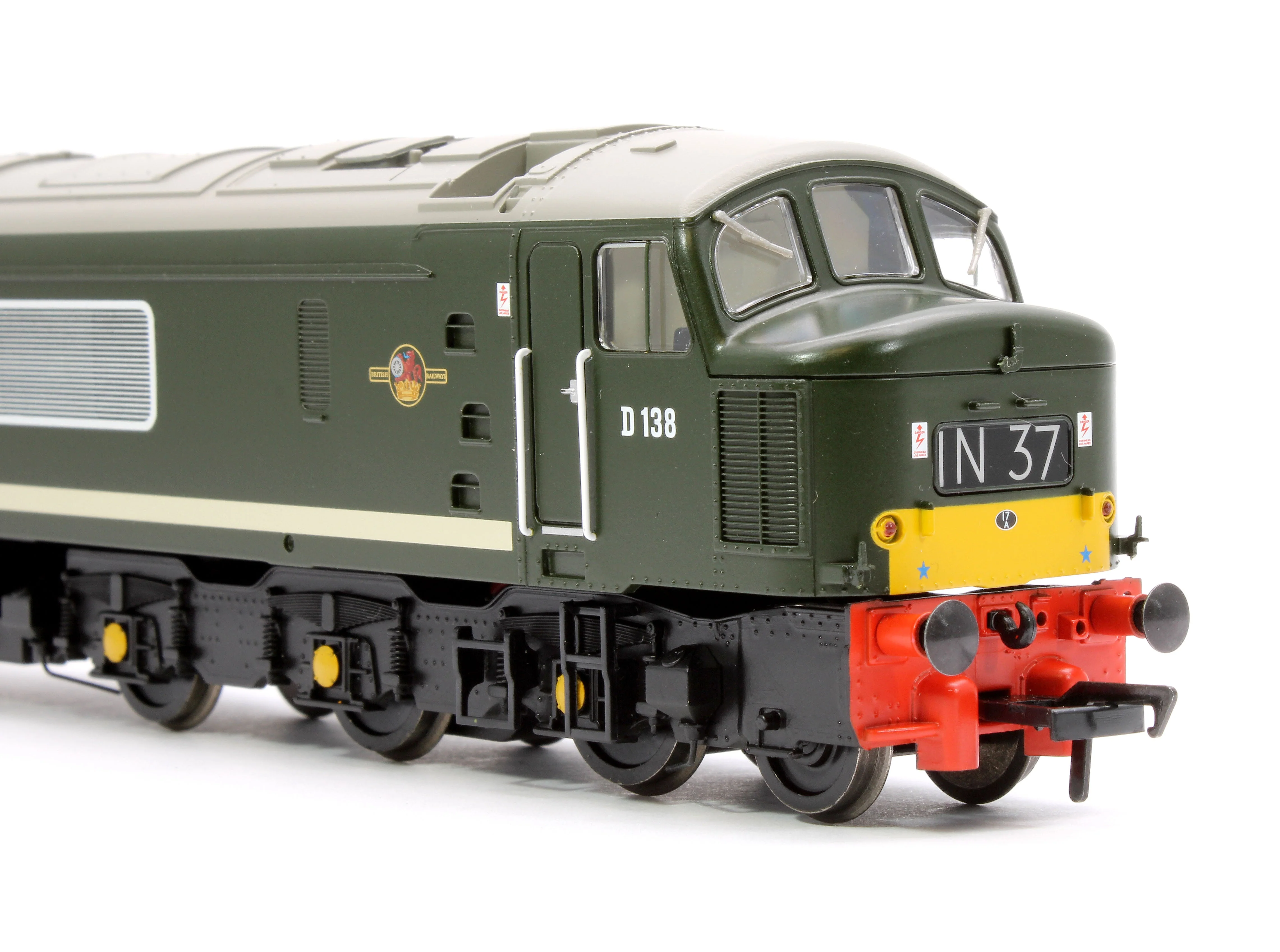 32-702A Pre-Owned Class 46 Centre Headcode D138 BR Green (Small Yellow Panels) Diesel Locomotive - Image 9