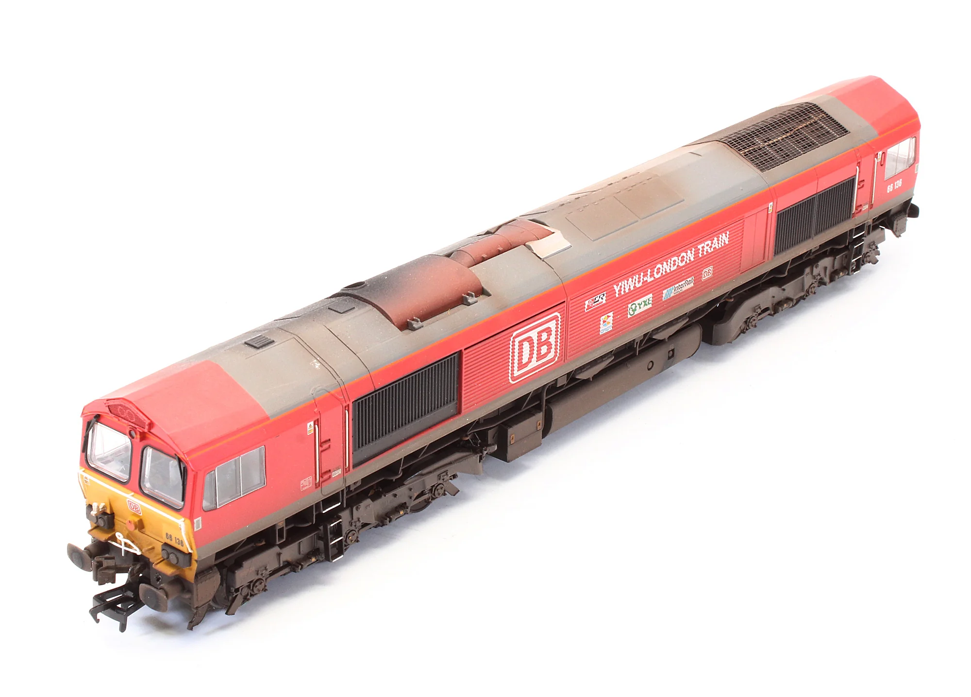 Pre-Owned Class 66136 DB Cargo 'Yiwu-London Train' - Custom Weathered - DCC Sound - Exclusive Edition - Image 5