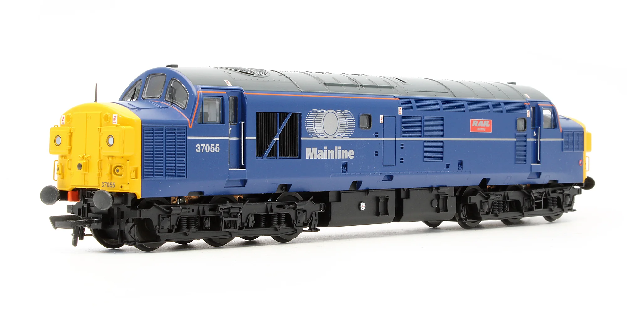 32-775TL Pre-Owned Class 37/0 37055 'Rail Celebrity' Mainline Blue Diesel Locomotive - DCC Fitted