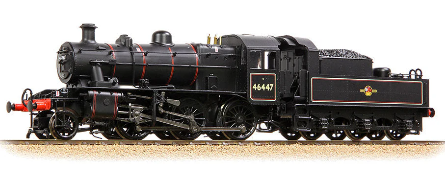 32-829B LMS Ivatt 2MT 46447 BR Lined Black (Late Crest) Steam Locomotive