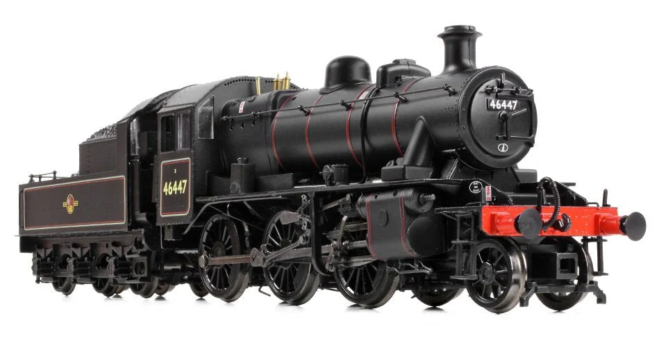 32-829B LMS Ivatt 2MT 46447 BR Lined Black (Late Crest) Steam Locomotive - Image 2