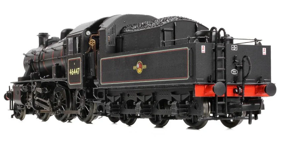 32-829B LMS Ivatt 2MT 46447 BR Lined Black (Late Crest) Steam Locomotive - Image 3