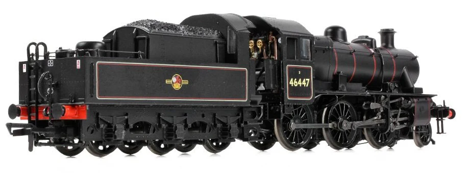 32-829B LMS Ivatt 2MT 46447 BR Lined Black (Late Crest) Steam Locomotive - Image 6
