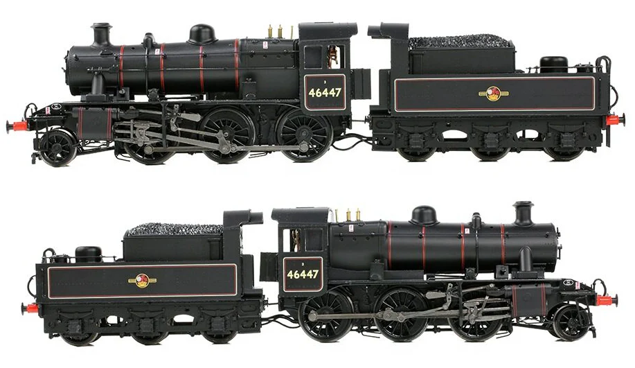 32-829B LMS Ivatt 2MT 46447 BR Lined Black (Late Crest) Steam Locomotive - Image 7