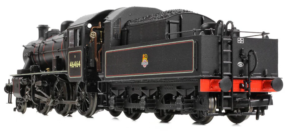 32-832 LMS Ivatt 2MT 46464 BR Lined Black (Early Emblem) Steam Locomotive - Image 2