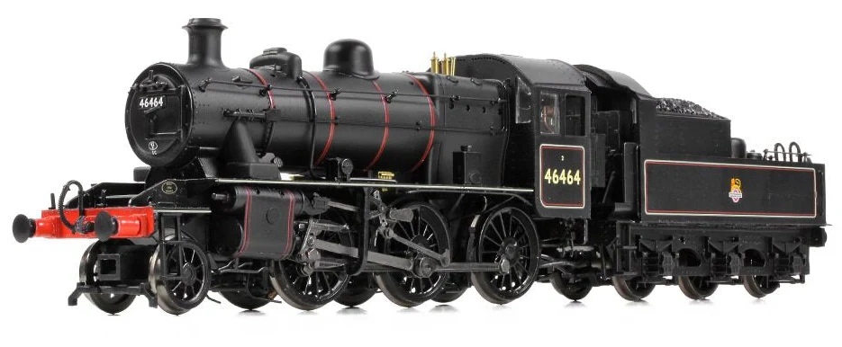32-832 LMS Ivatt 2MT 46464 BR Lined Black (Early Emblem) Steam Locomotive - Image 3