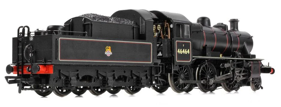 32-832 LMS Ivatt 2MT 46464 BR Lined Black (Early Emblem) Steam Locomotive - Image 4