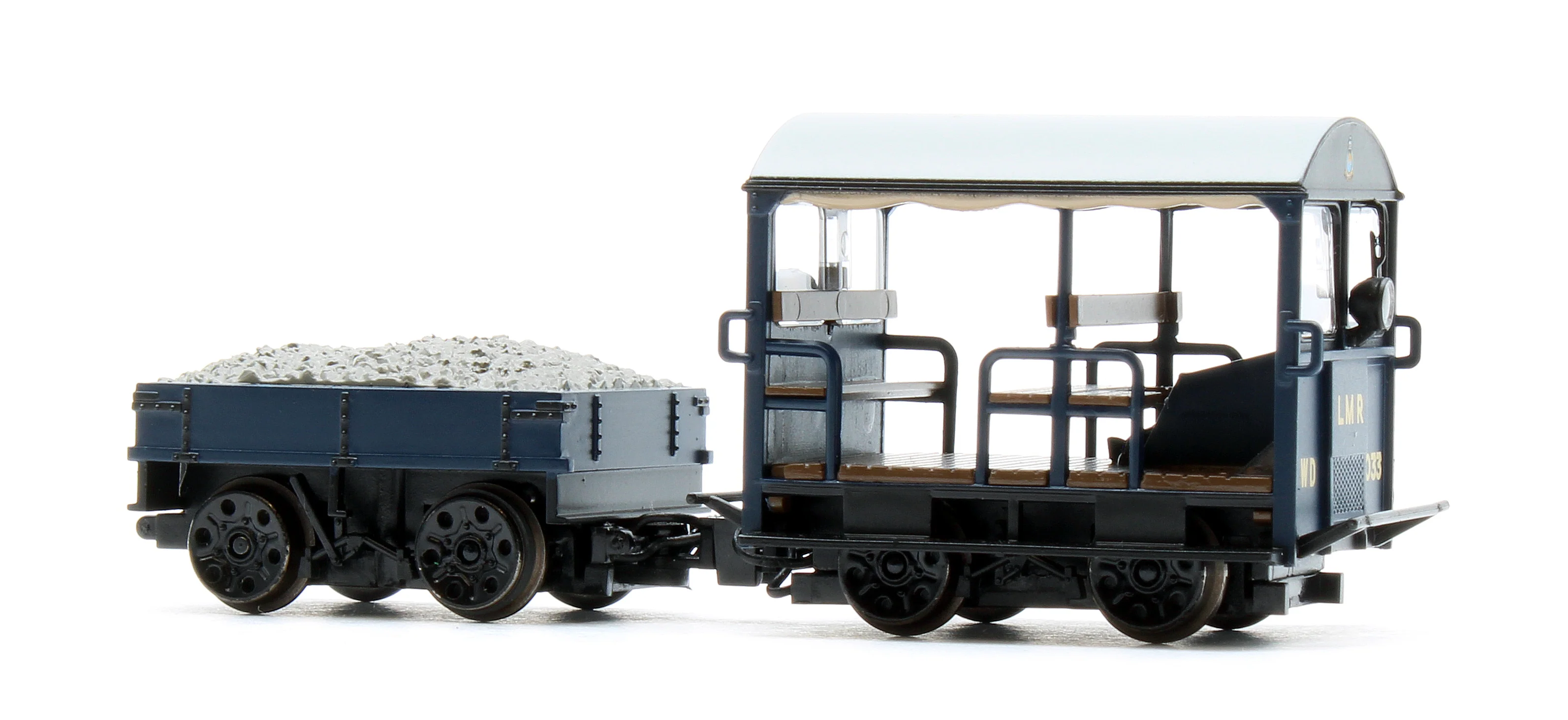 32-995 Wickham Type 27 Trolley Car WD9033 LMR Blue - Image 2