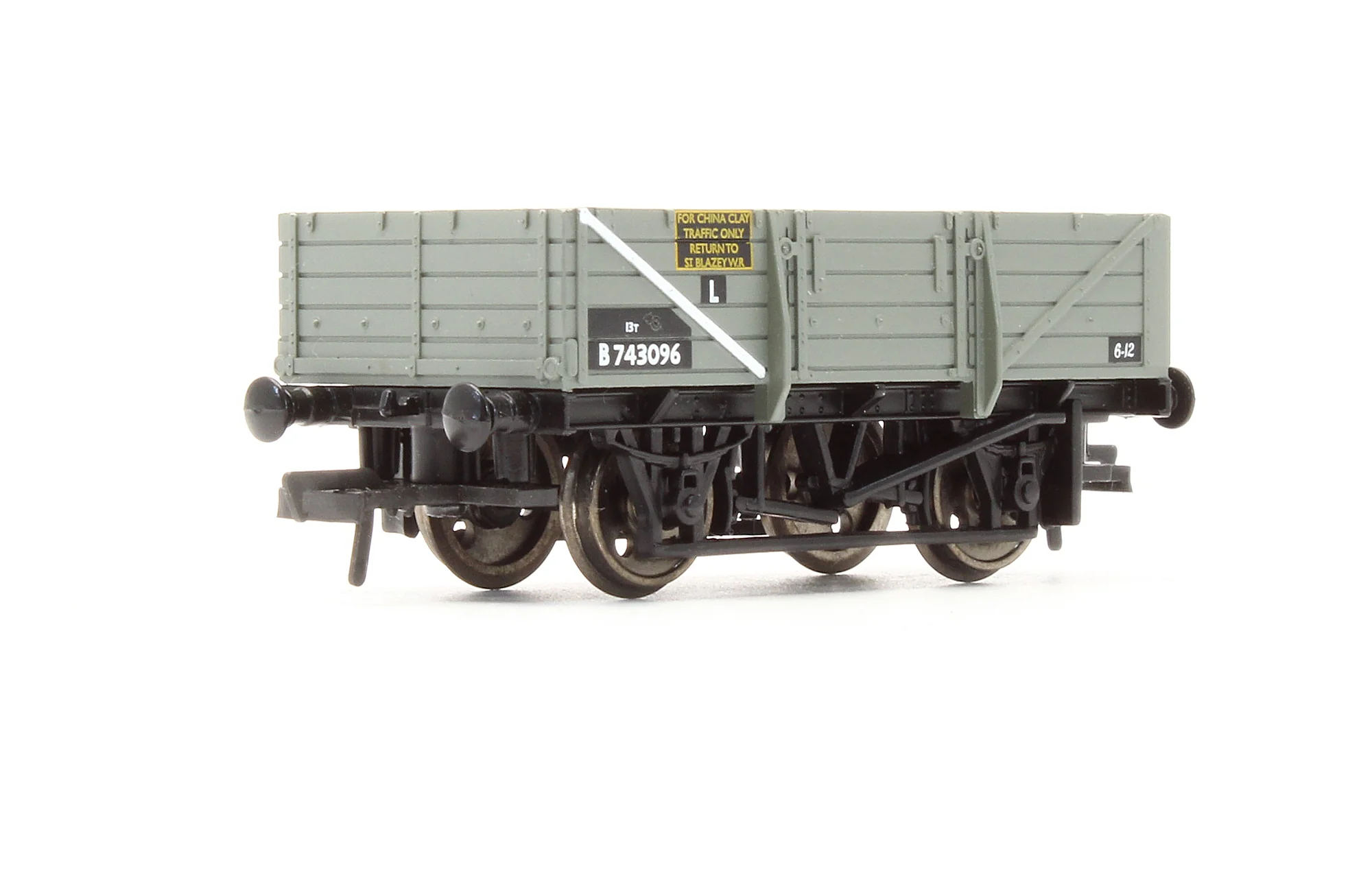 33-079 Pre-Owned BR Grey China Clay Wagon Without Hood 'B743096' - Image 2