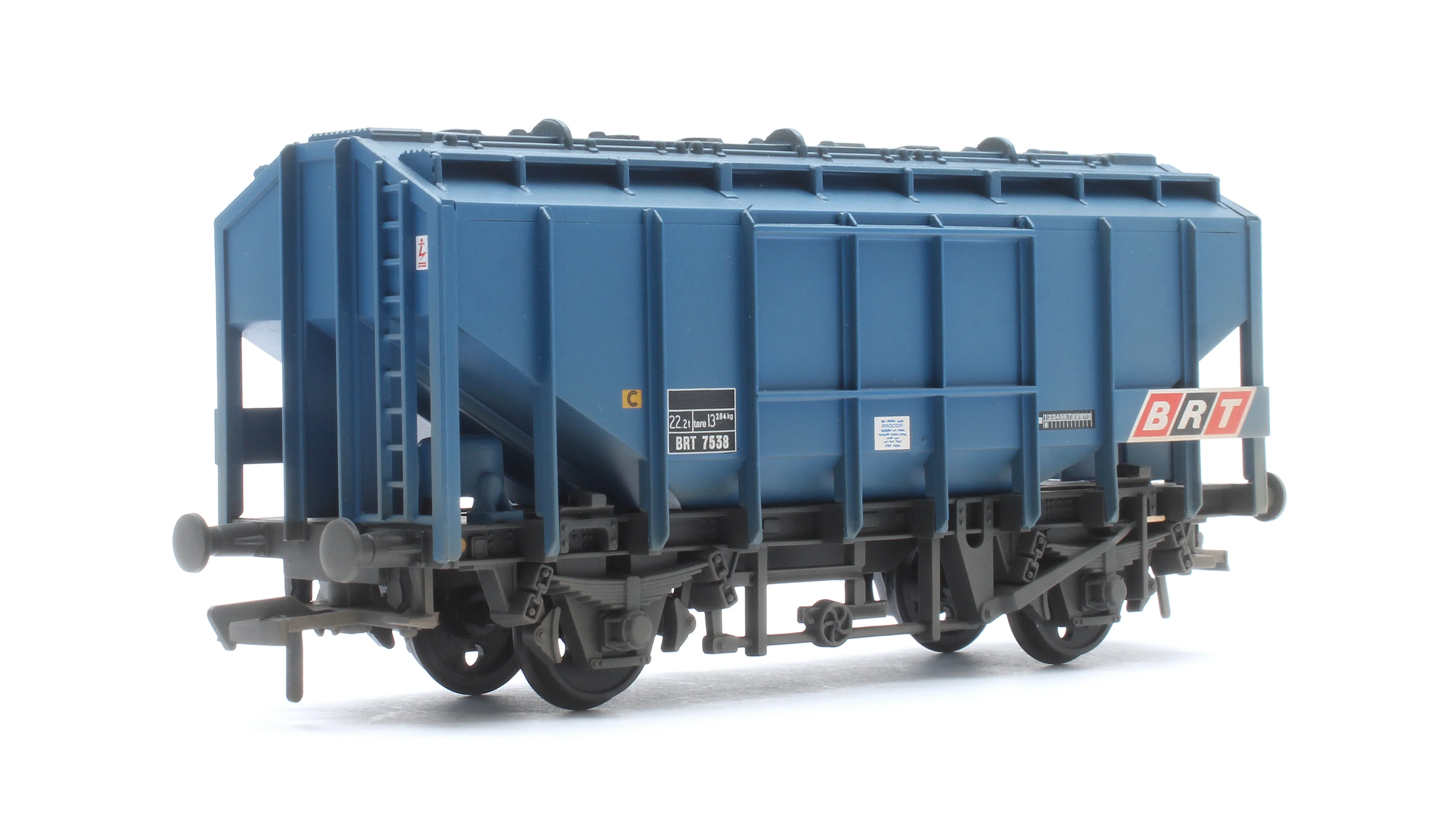 33-133B 35 Ton PAA Ex-Bulk Grain Wagon BRT Blue No. BRT 7538 - Weathered