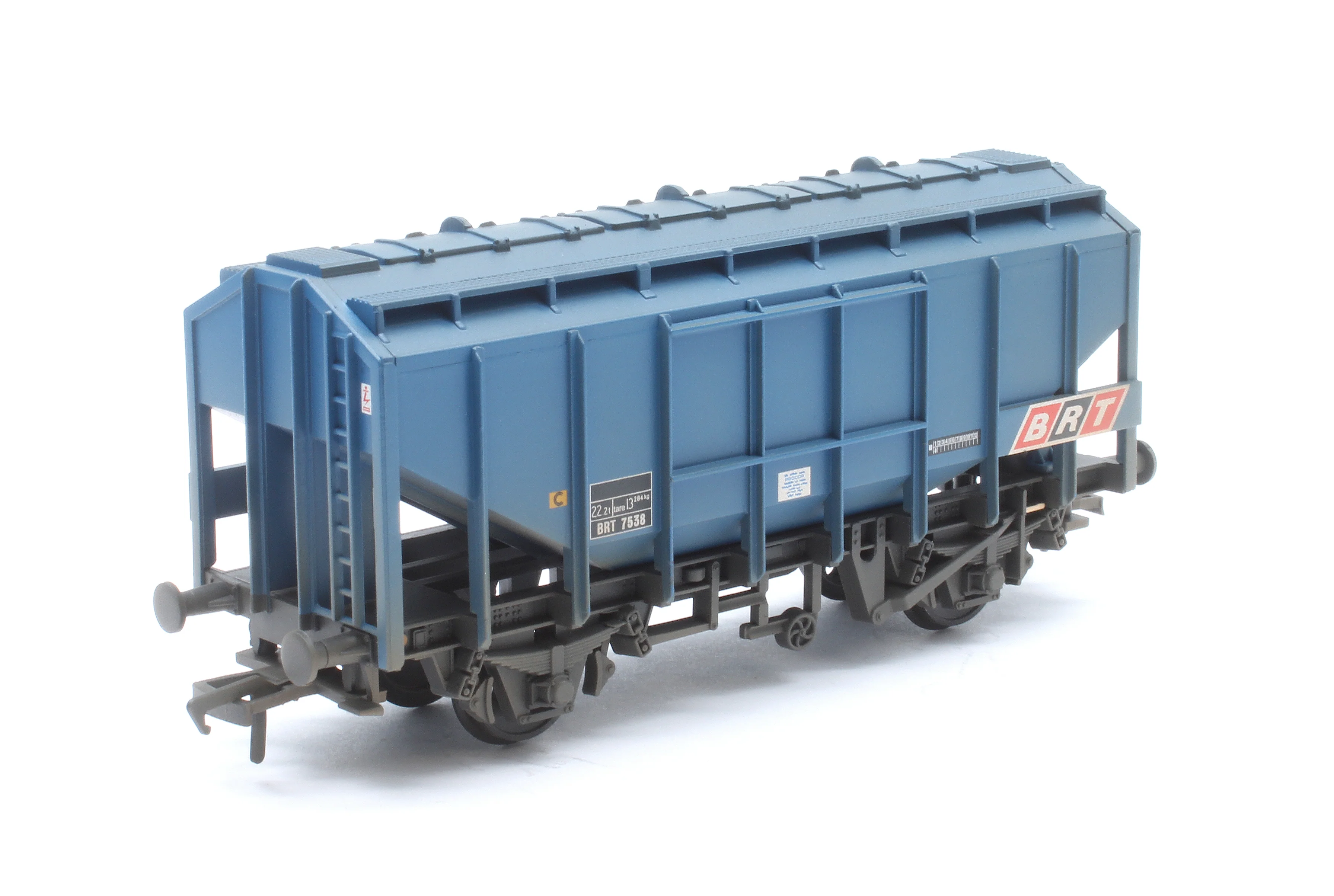 33-133B 35 Ton PAA Ex-Bulk Grain Wagon BRT Blue No. BRT 7538 - Weathered - Image 5