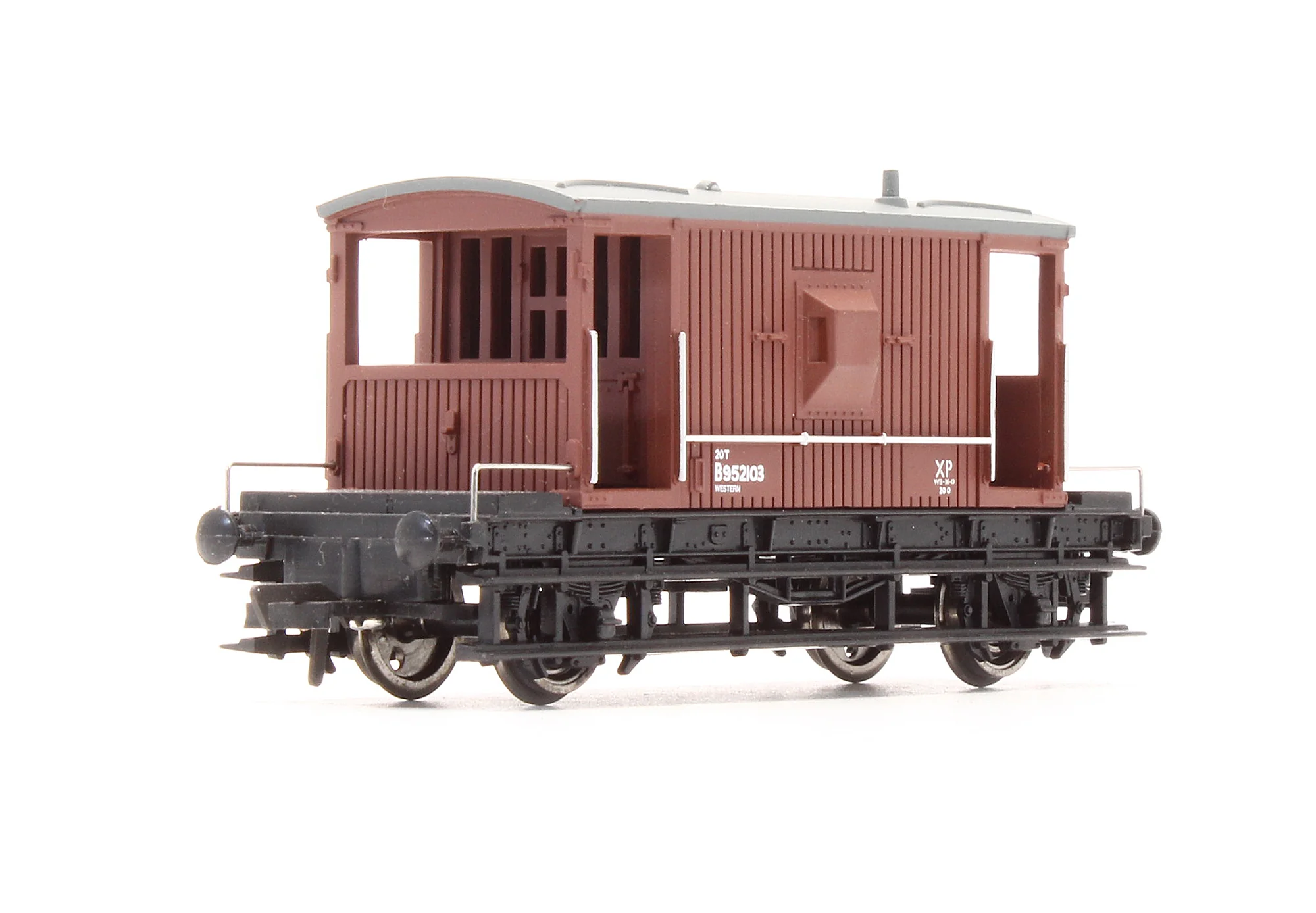 Pre-Owned 33-350B 20 Ton Brake Van Fitted BR Bauxite 'B952103'