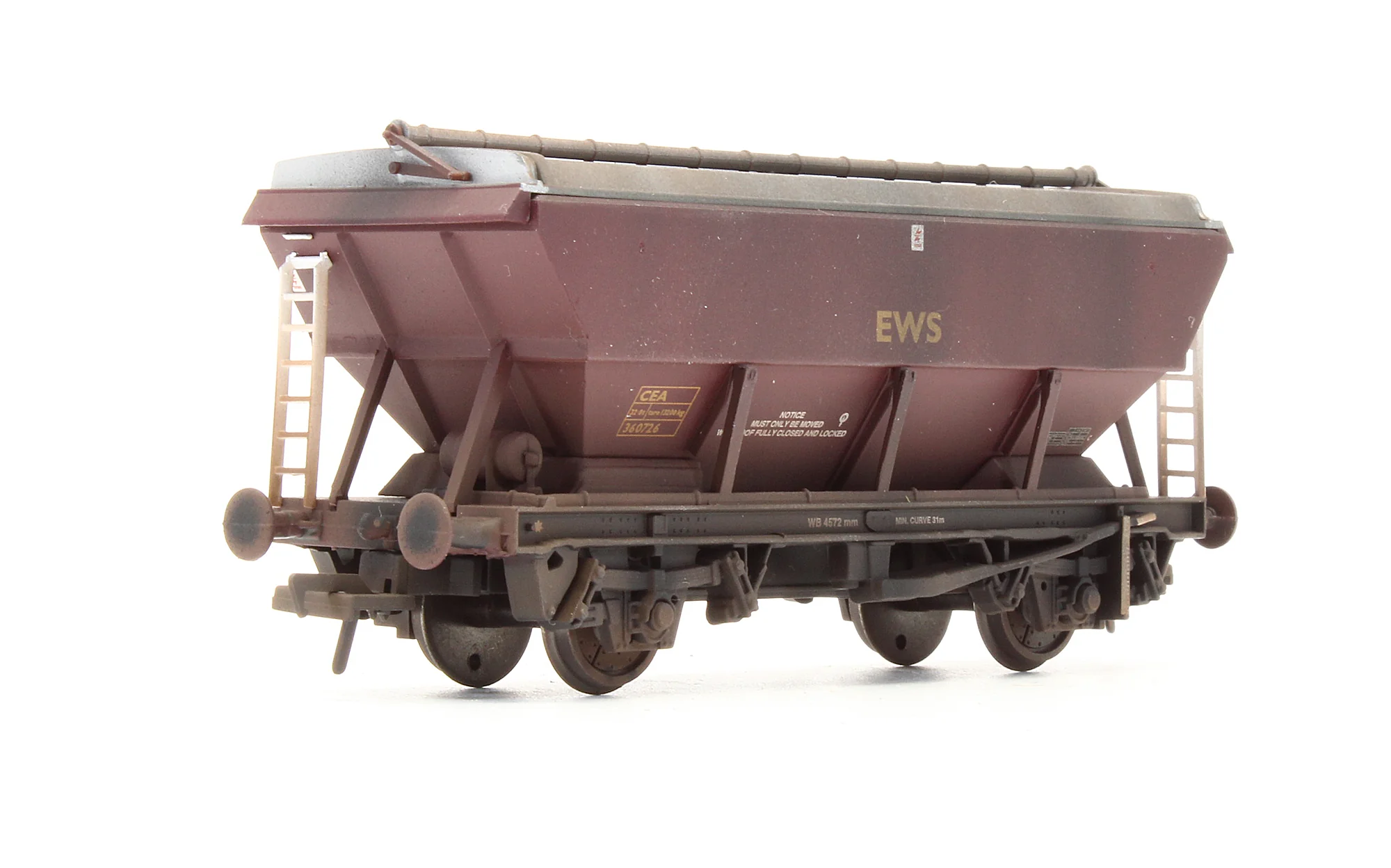 Pre-Owned 33-576 CEA EWS Covered Hopper Wagon '360726' - Custom Weathered