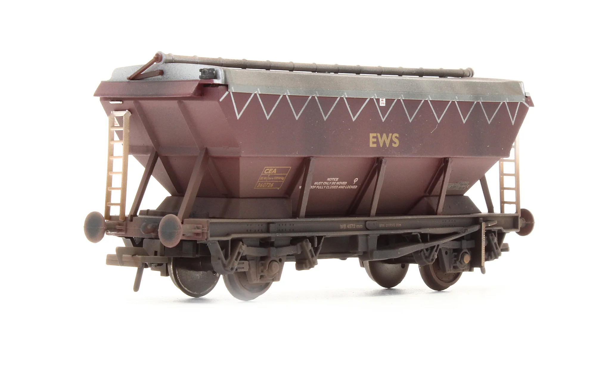Pre-Owned 33-576 CEA EWS Covered Hopper Wagon '360726' - Custom Weathered - Image 2