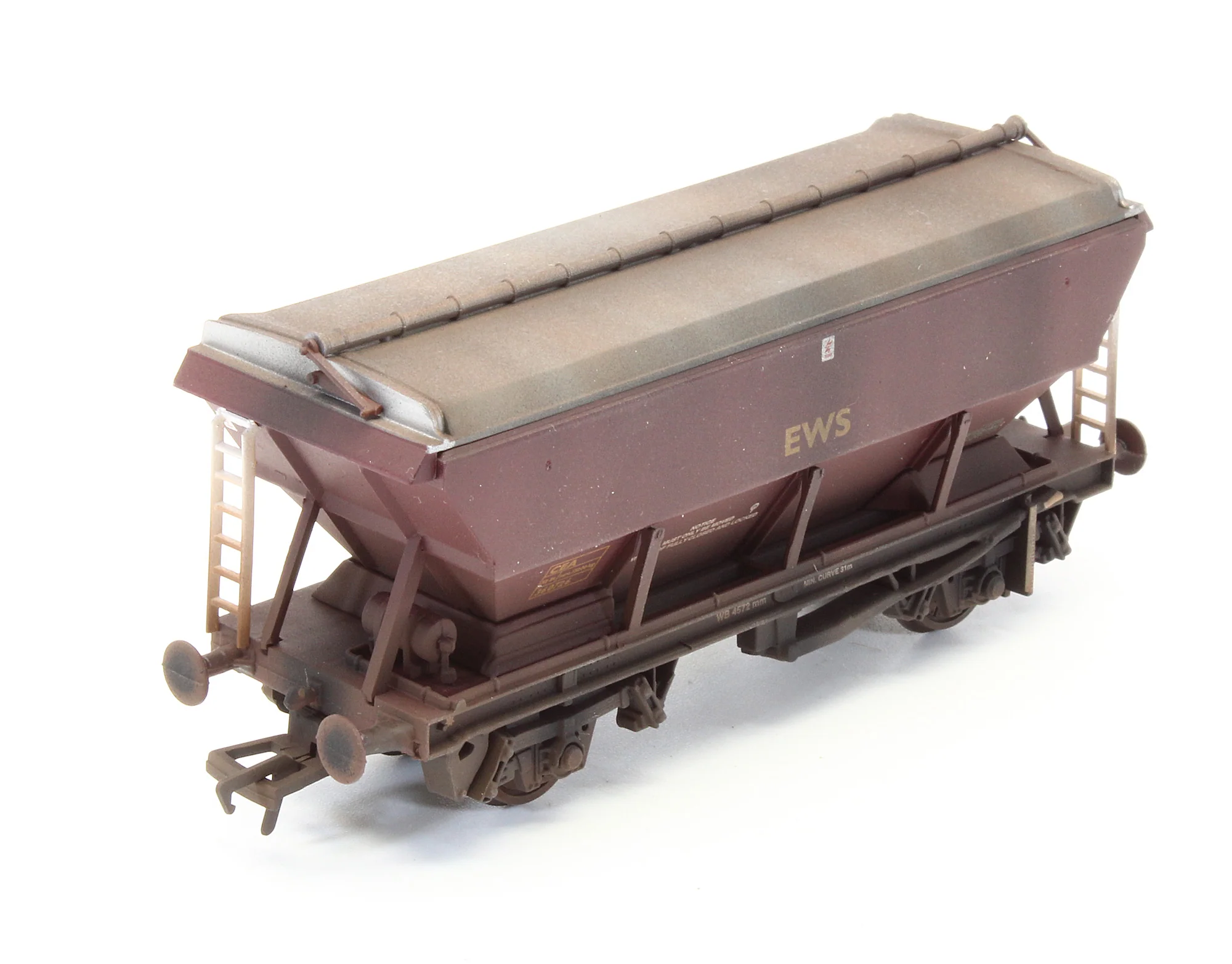 Pre-Owned 33-576 CEA EWS Covered Hopper Wagon '360726' - Custom Weathered - Image 4
