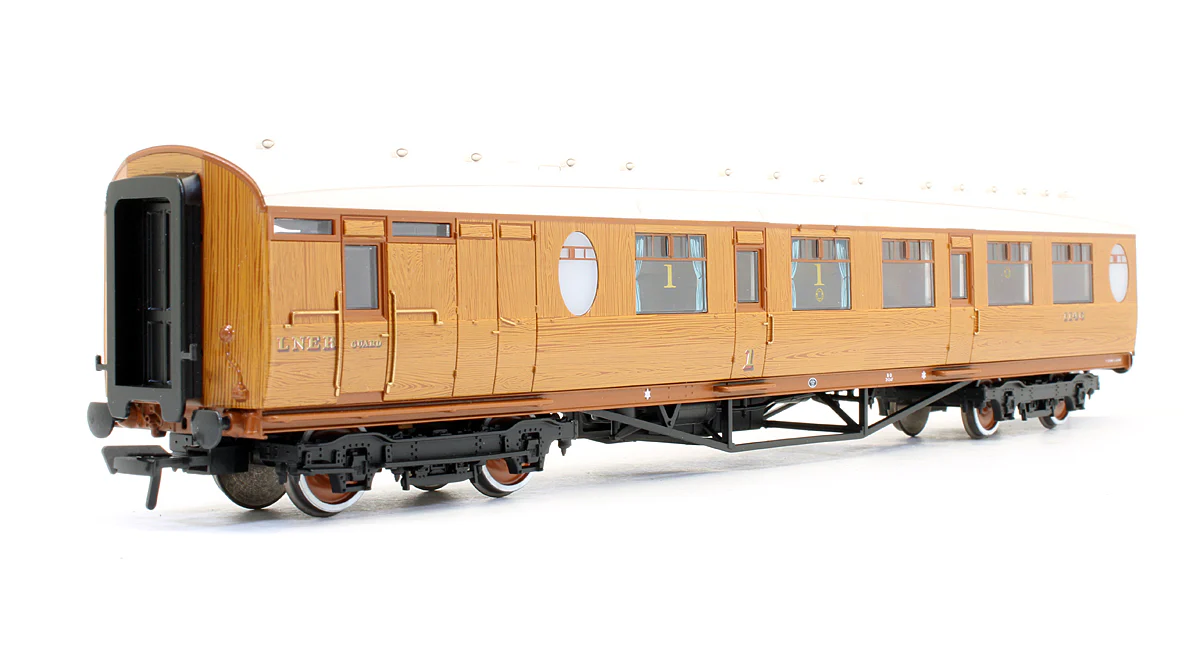 34-435 Thompson Composite Brake Coach LNER Teak '1146' - Image 2
