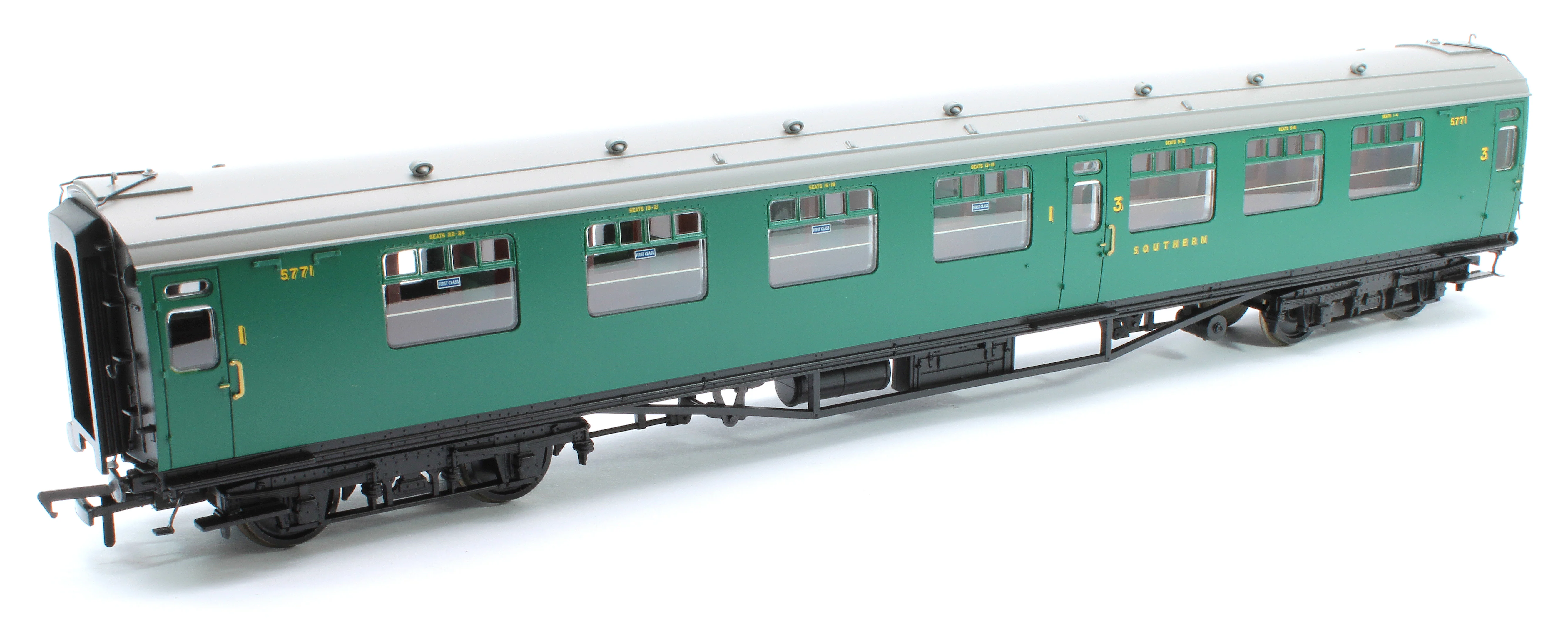 34-750 SR Bulleid Composite Corridor 10'' Vents SR Malachite Green No.5771 - Image 5