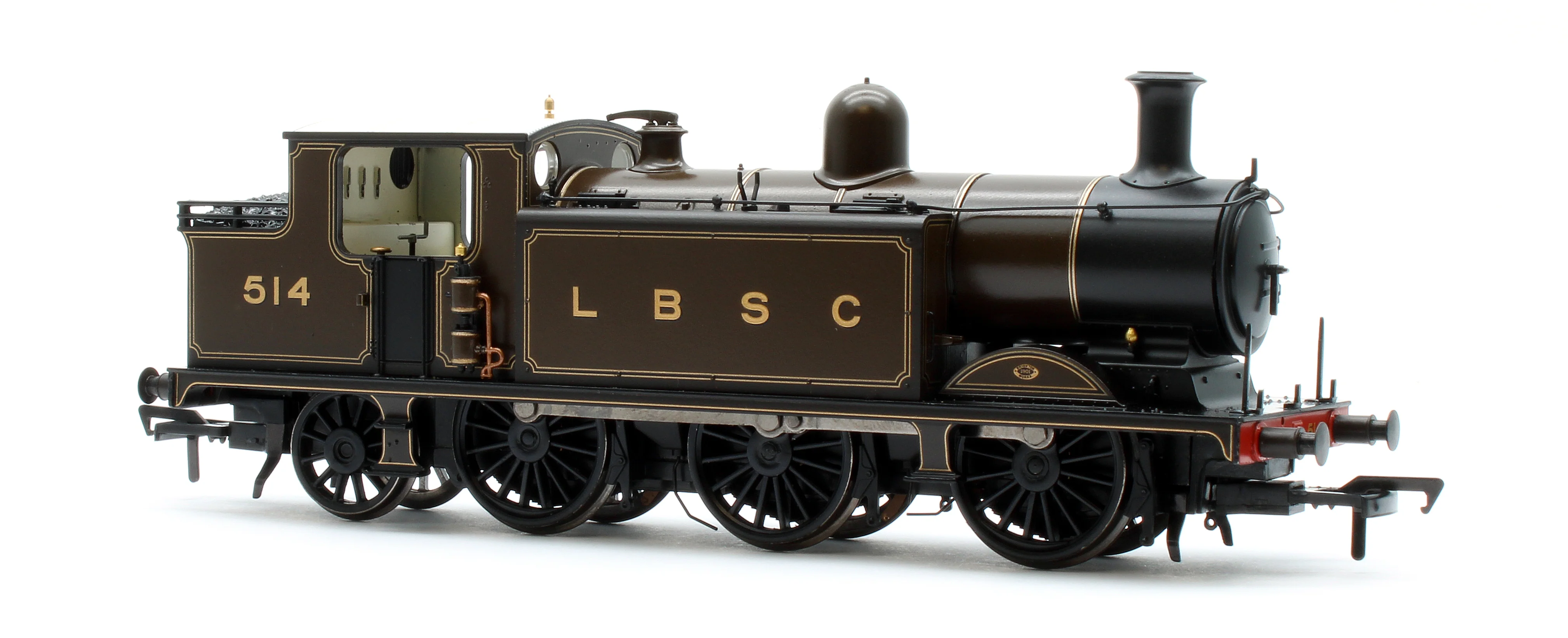 35-075ASF LB&SCR E4 Tank 514 LBSC Lined Umber Steam Locomotive - DCC Sound - Image 2
