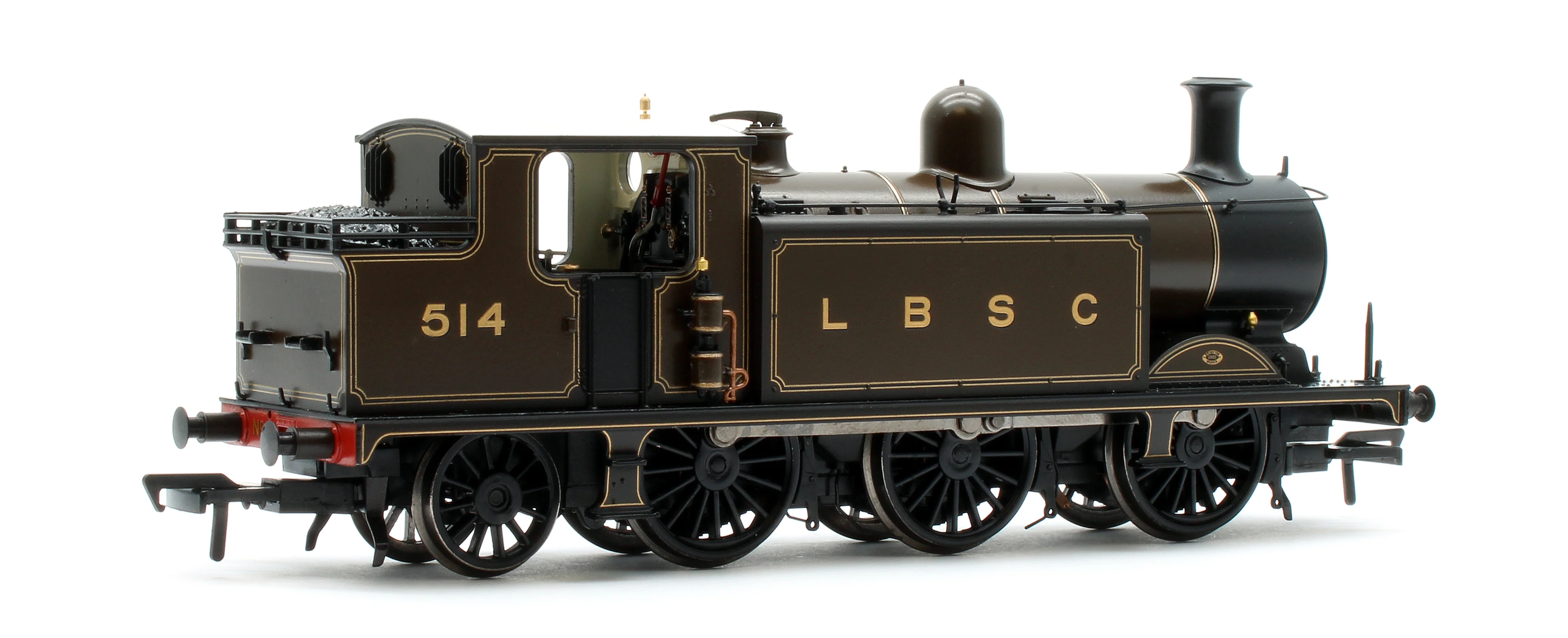 35-075ASF LB&SCR E4 Tank 514 LBSC Lined Umber Steam Locomotive - DCC Sound - Image 3