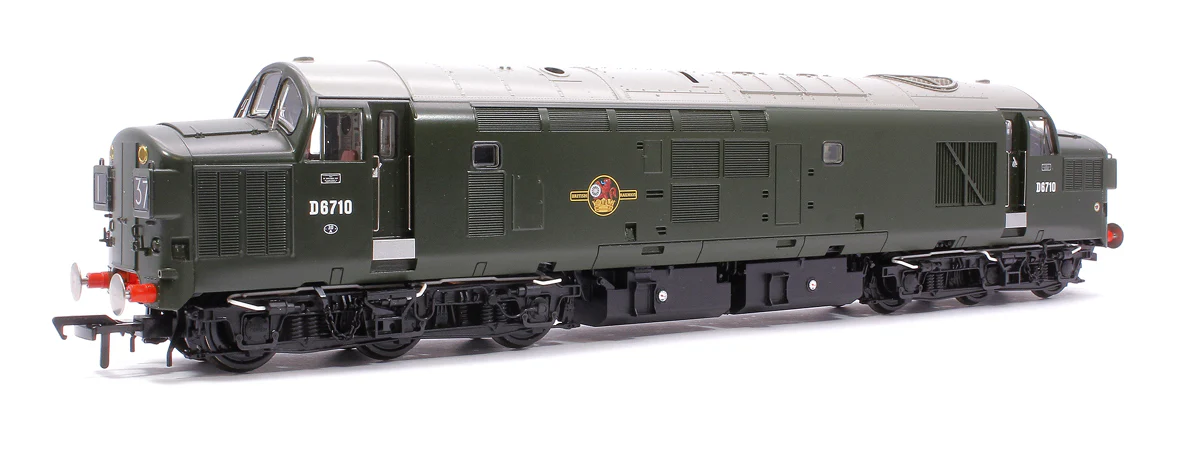 35-302SF Class 37/0 Split Headcode D6710 BR Green (Late Crest) Diesel Locomotive (DCC Sound) - Image 4